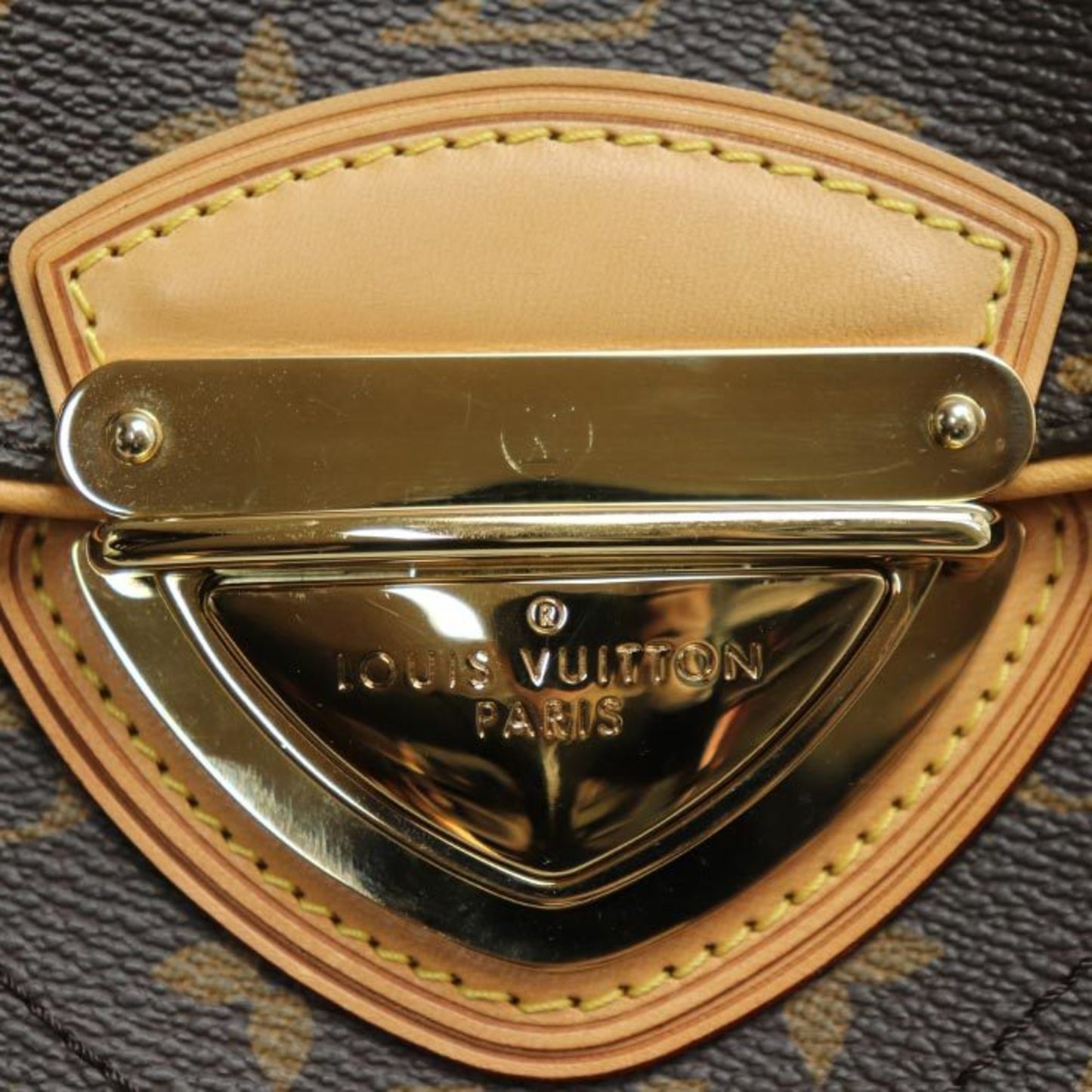 Louis Vuitton Beverly, Brown, Canvas, shoulder