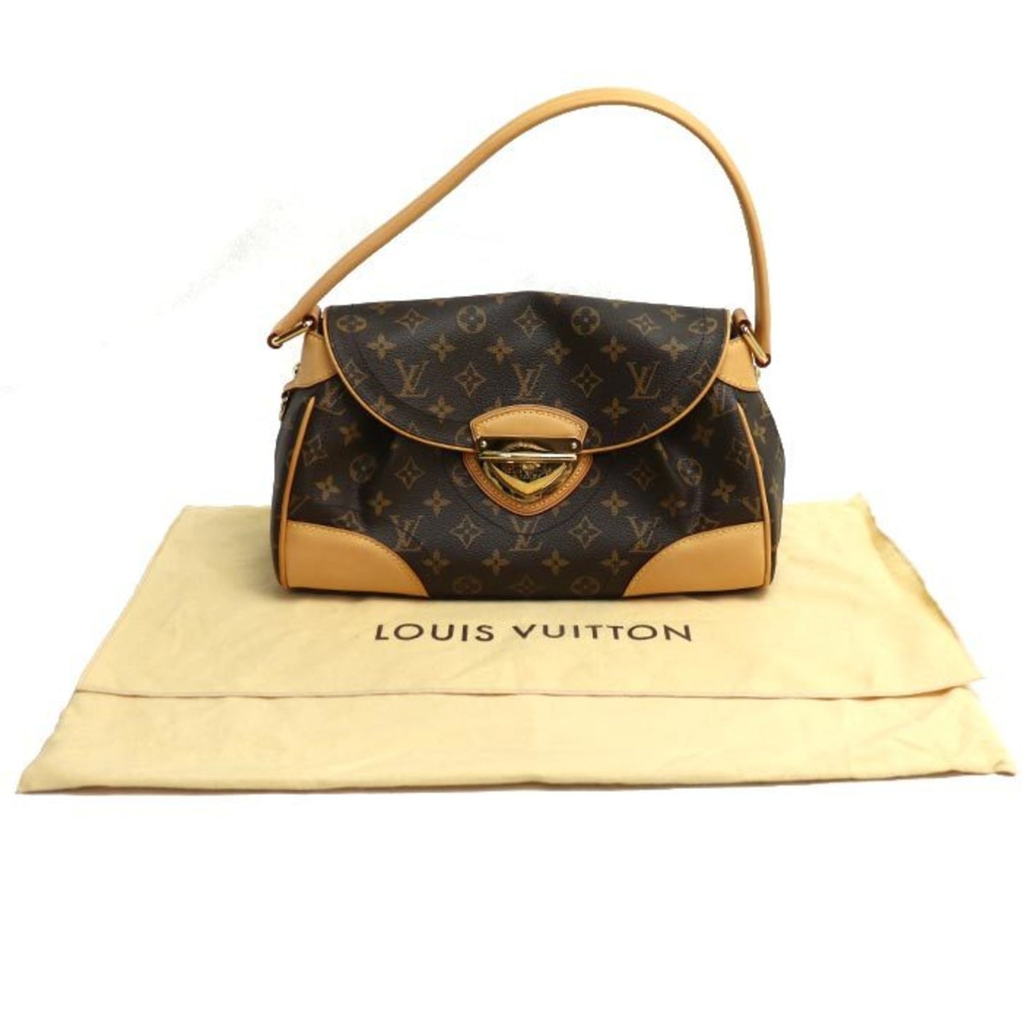 Louis Vuitton Beverly, Brown, Canvas, shoulder