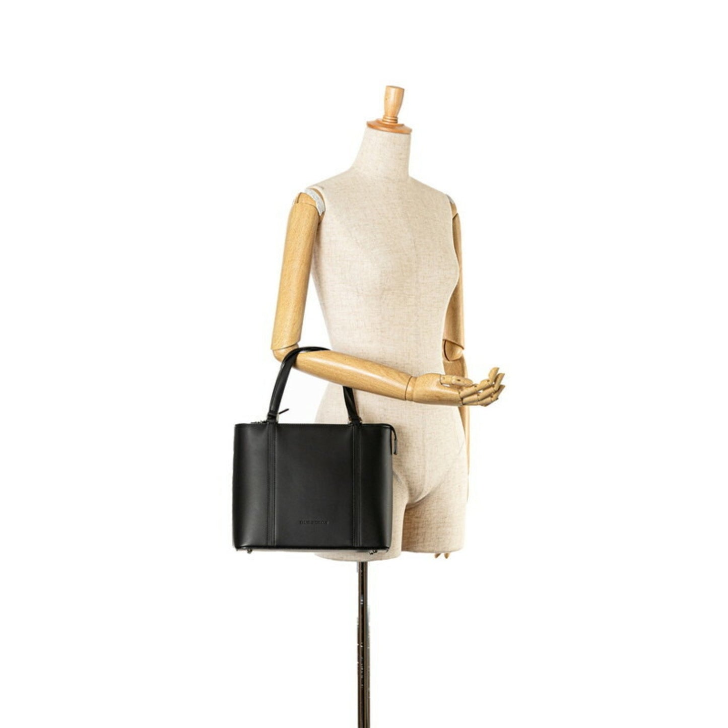 Burberry Nova Check, Black, Leather, handbag