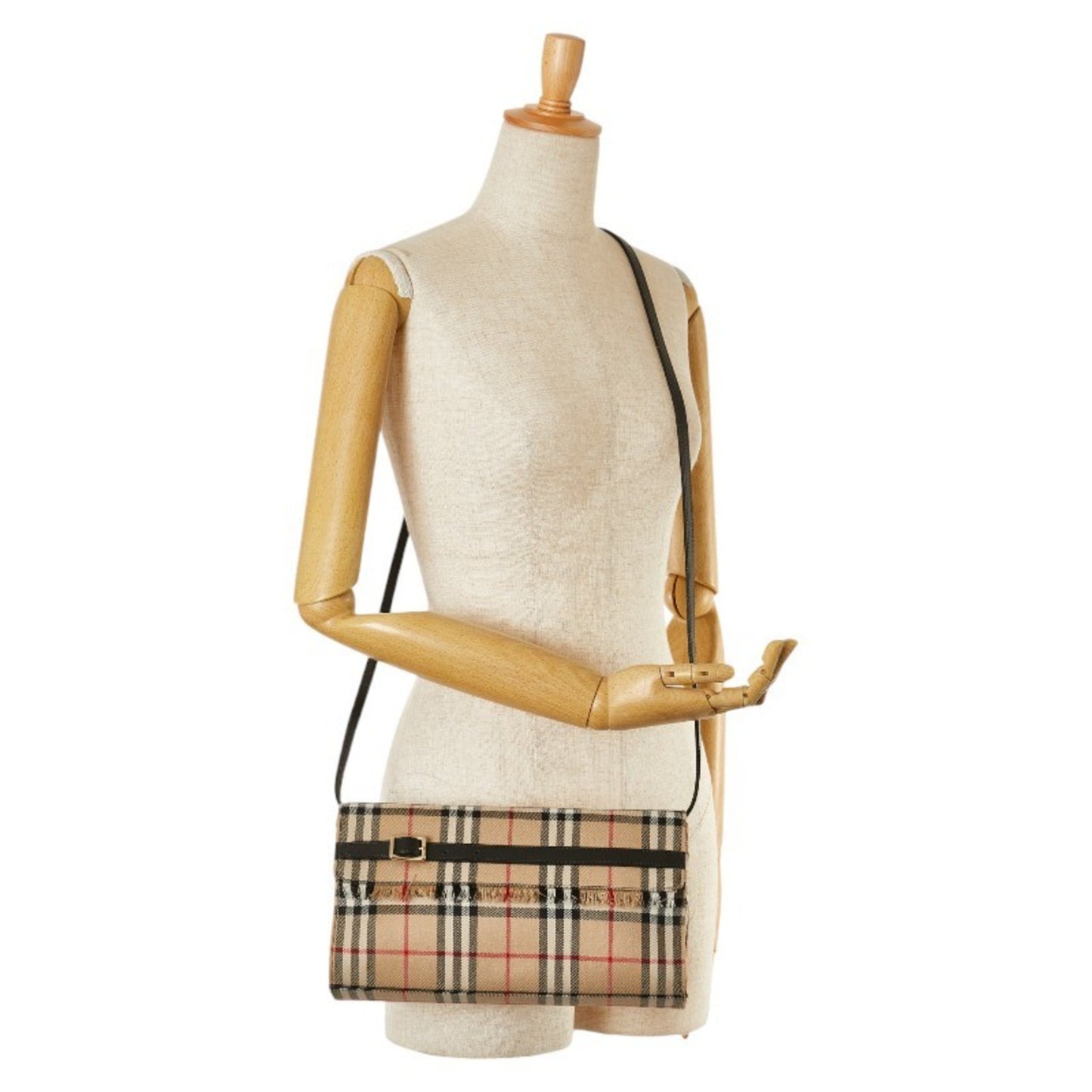 Burberry Nova Check, Beige, Canvas, shoulder