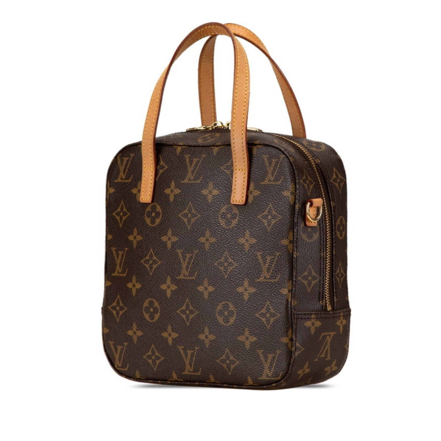 Louis Vuitton Spontini, Brown, Canvas, handbag