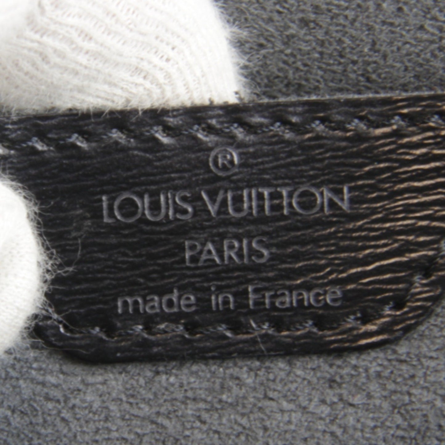 Louis Vuitton Saint Jacques, Black, Leather, handbag