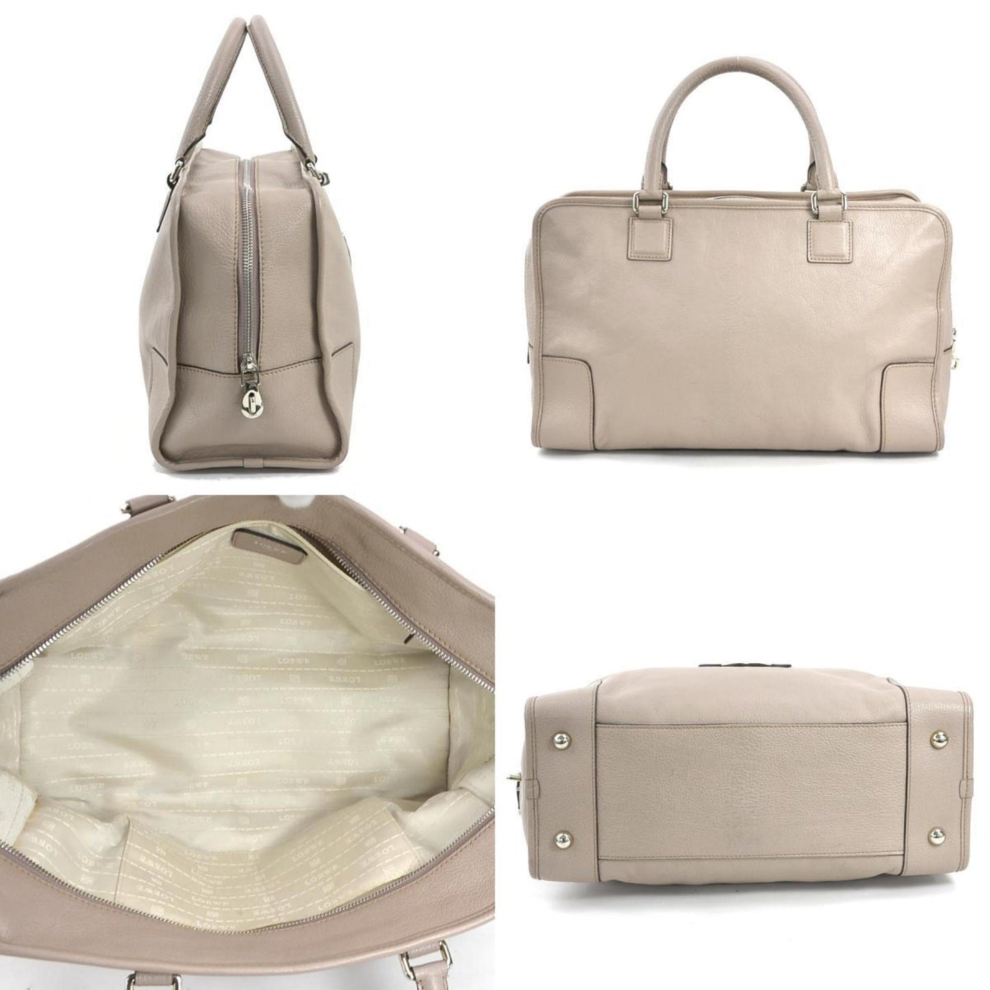 Loewe Amazona, Pink, Leather, handbag