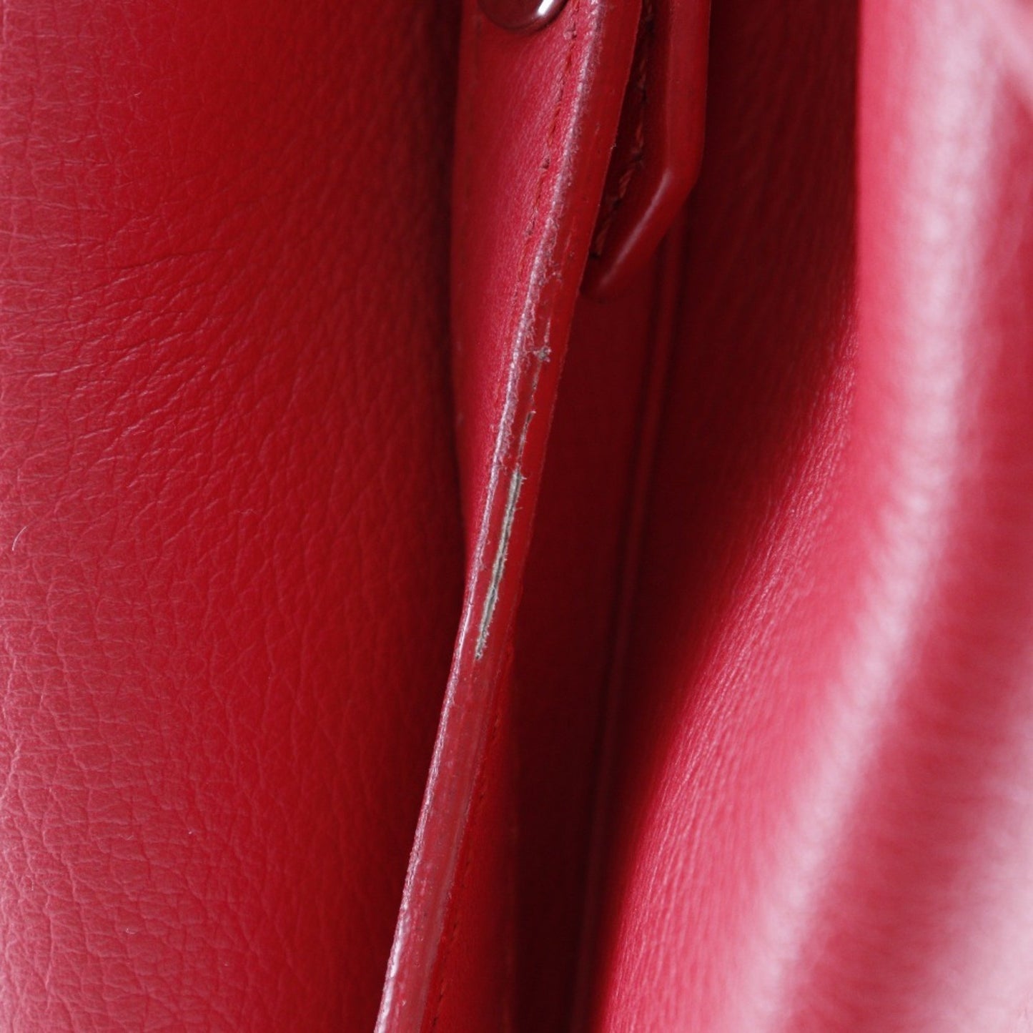 Fendi 2Jours, Red, Leather, handbag