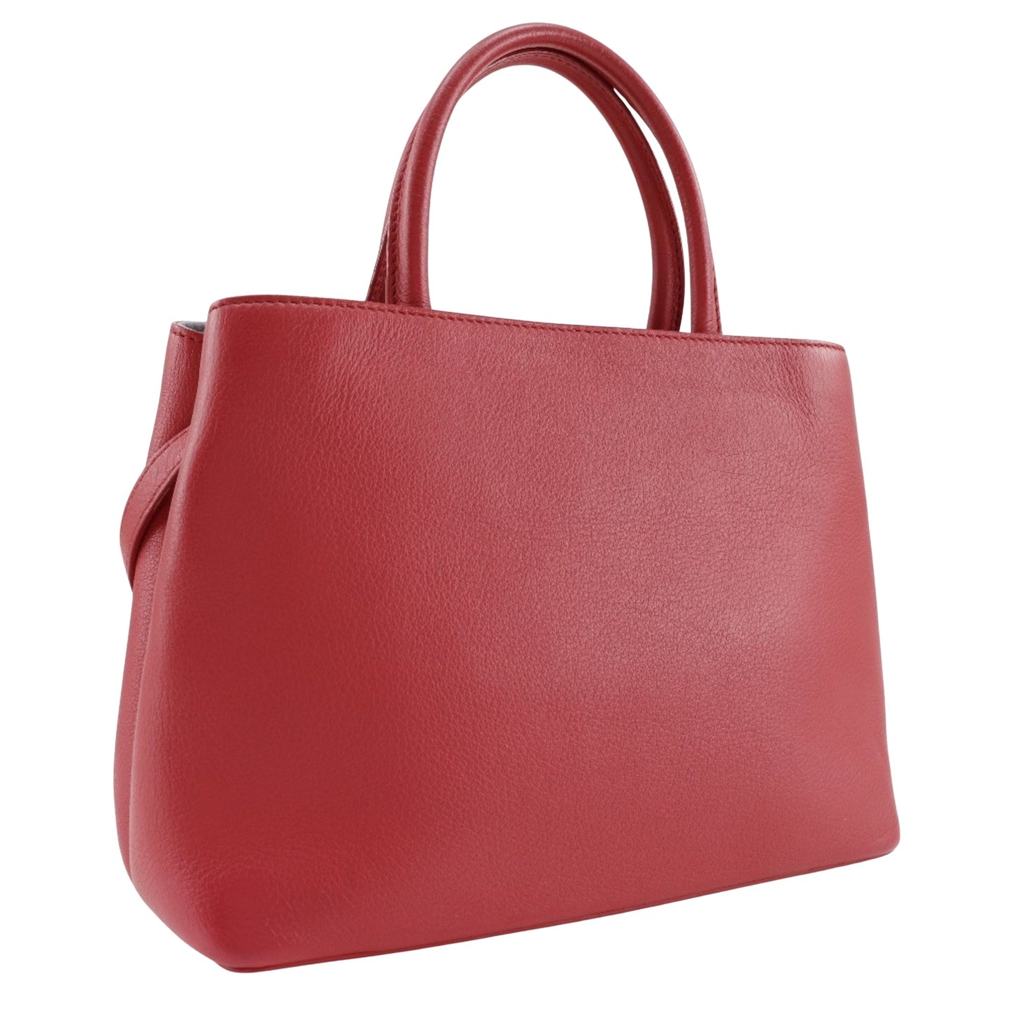 Fendi 2Jours, Red, Leather, handbag