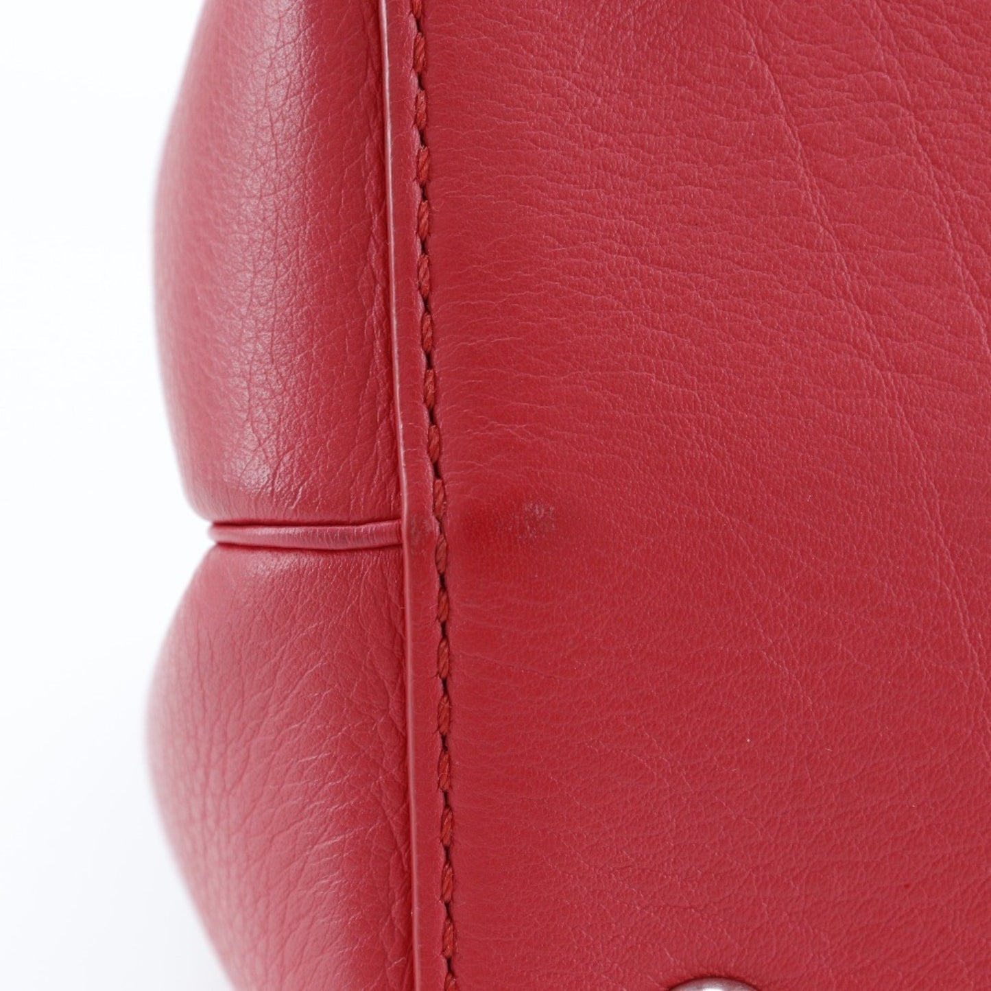 Fendi 2Jours, Red, Leather, handbag