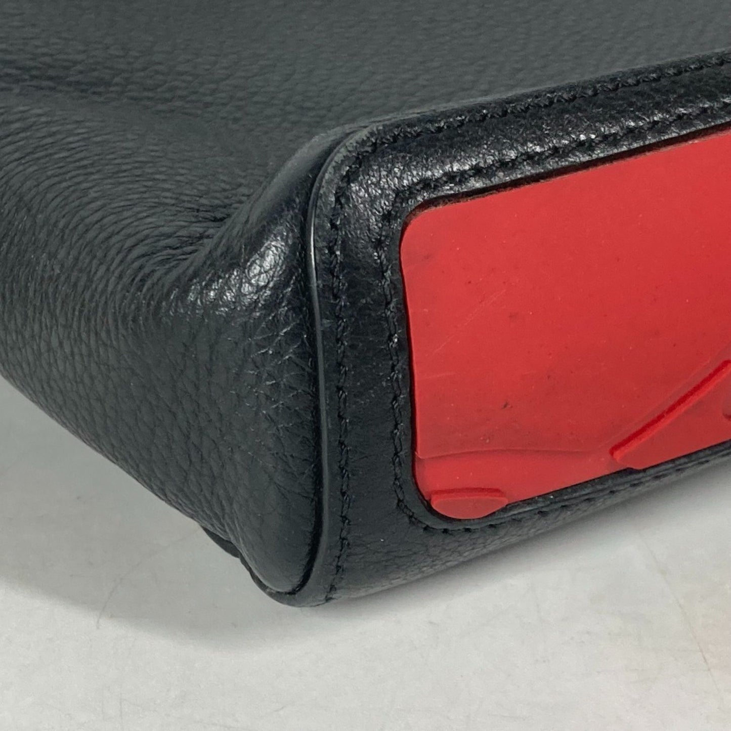 Christian Louboutin Kypipouch, Black, Leather, handbag