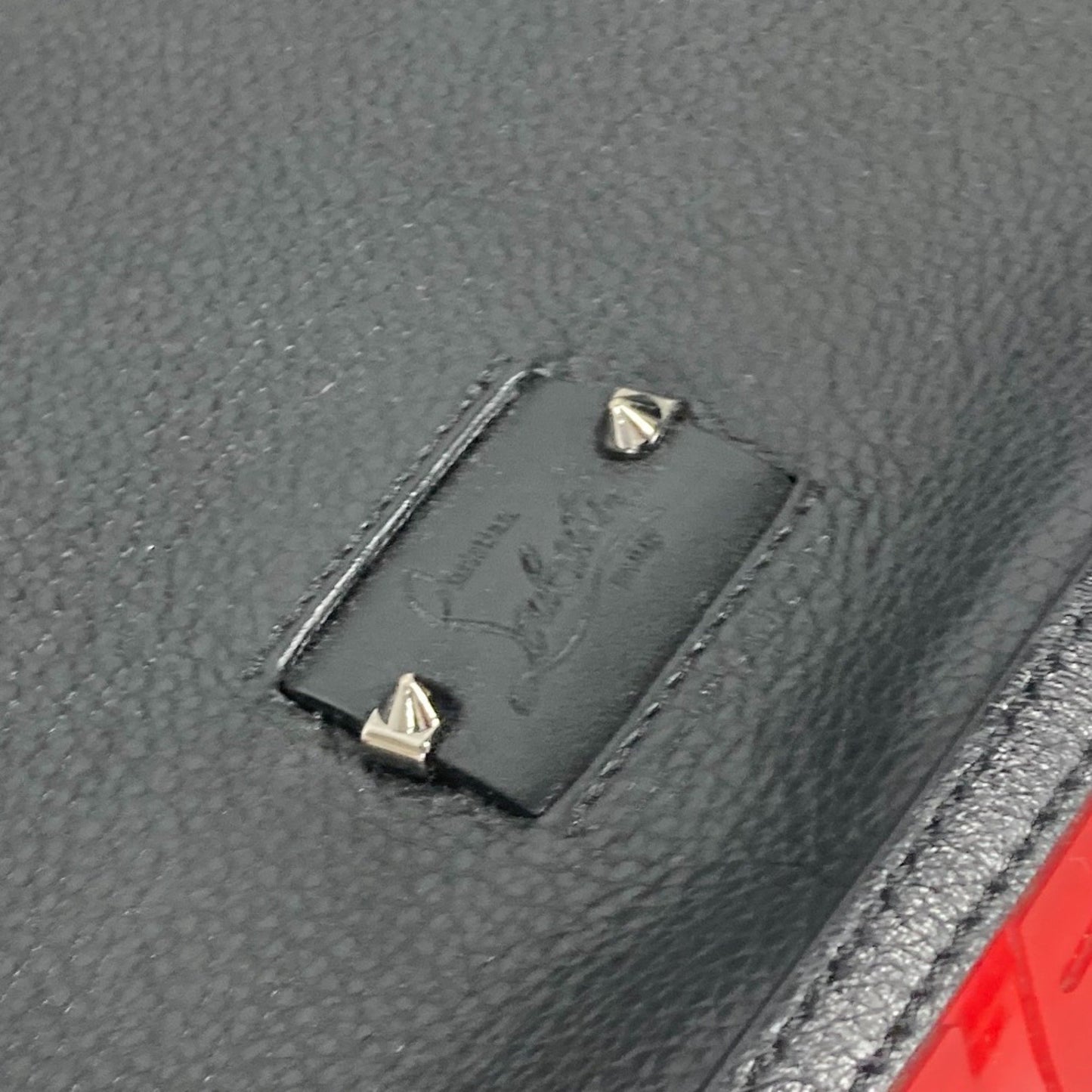 Christian Louboutin Kypipouch, Black, Leather, handbag