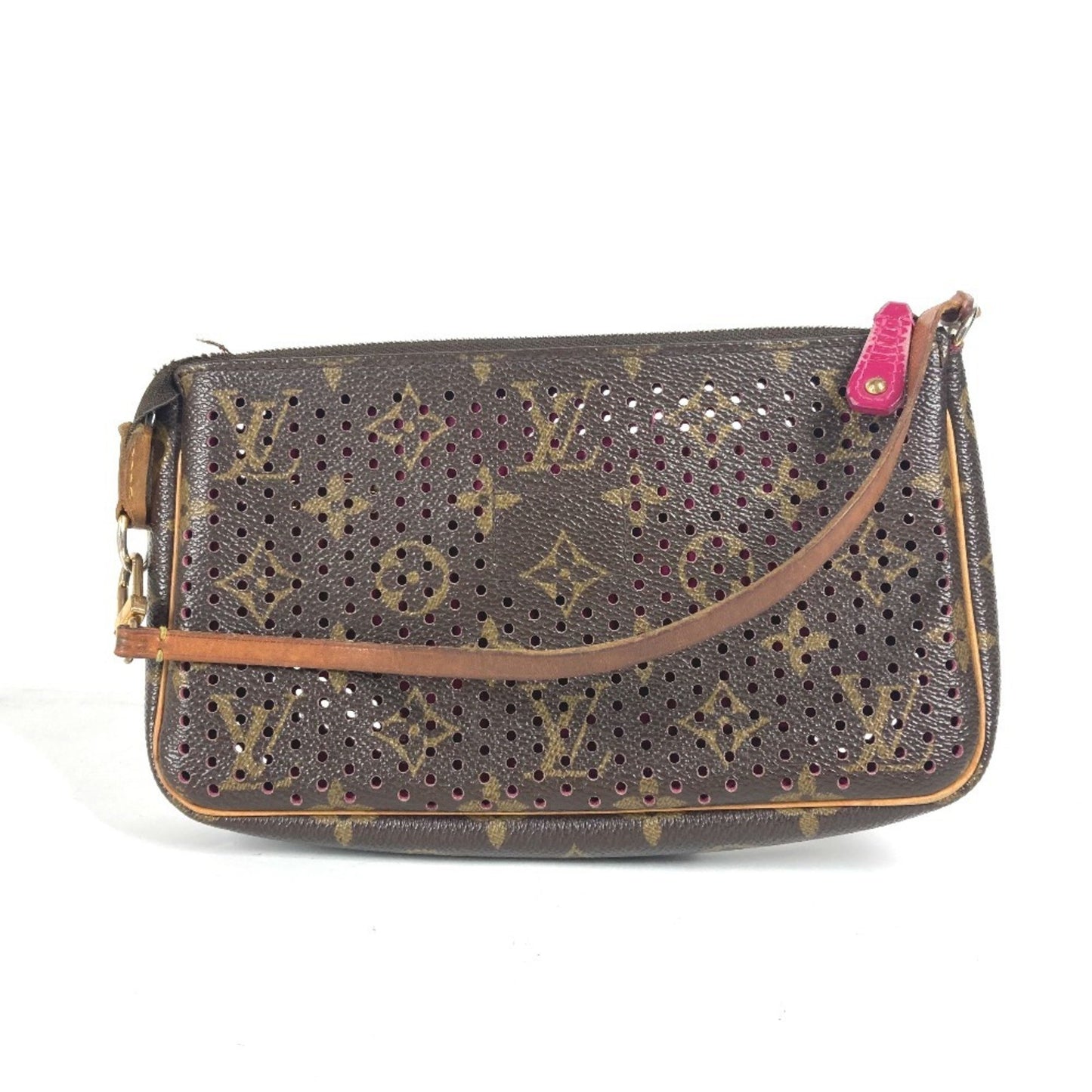 Louis Vuitton Pochette Accessoire, Brown, Canvas, clutch