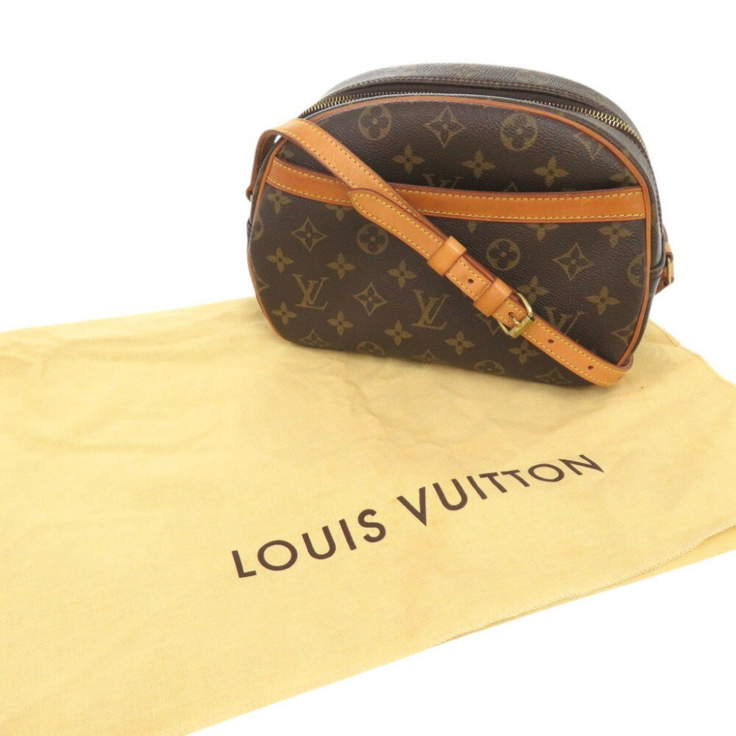 Louis Vuitton Blois, Brown, Canvas, shoulder
