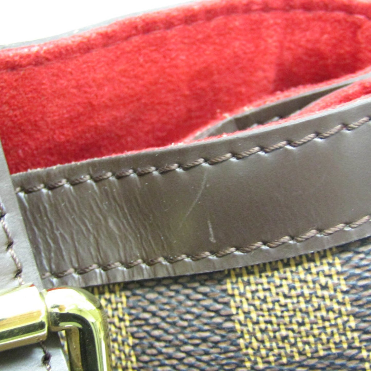 Louis Vuitton Hampstead, Brown, Canvas, shoulder