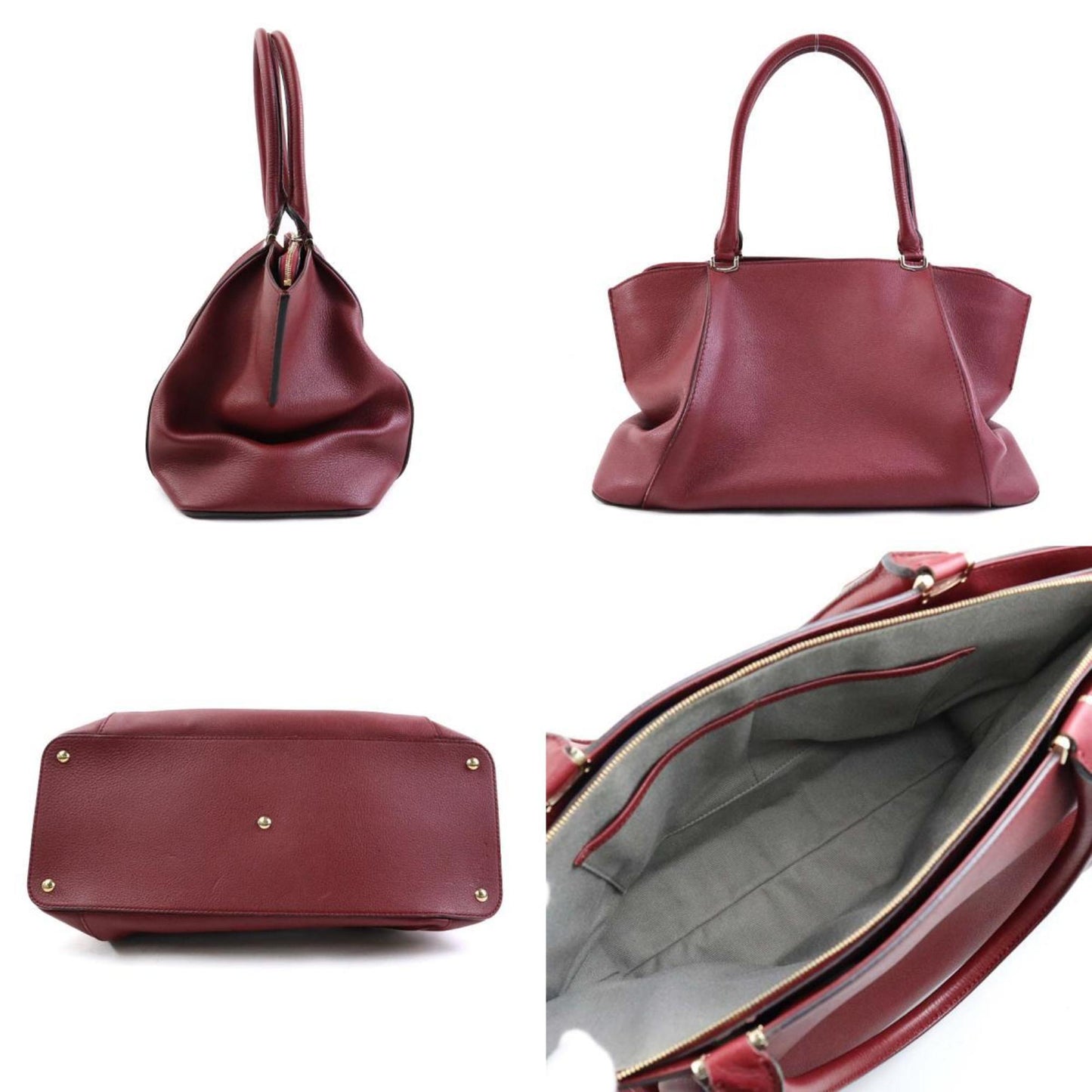 Cartier, Burgundy, Leather, handbag