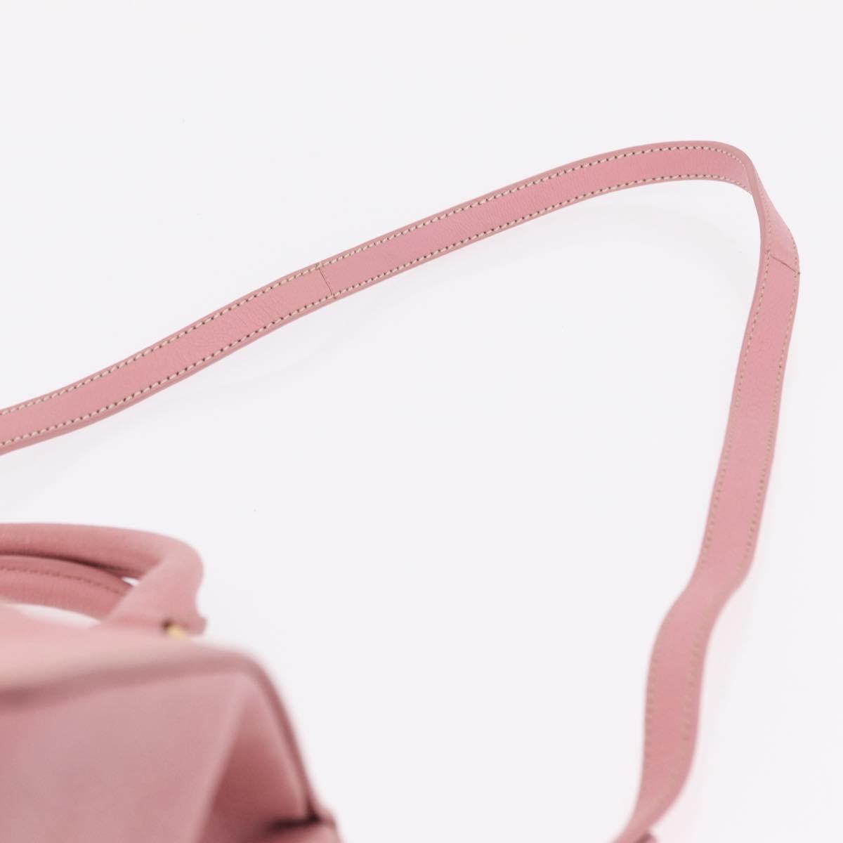 Miu Miu Madras Bowler Leather, Pink, Leather, Handbag