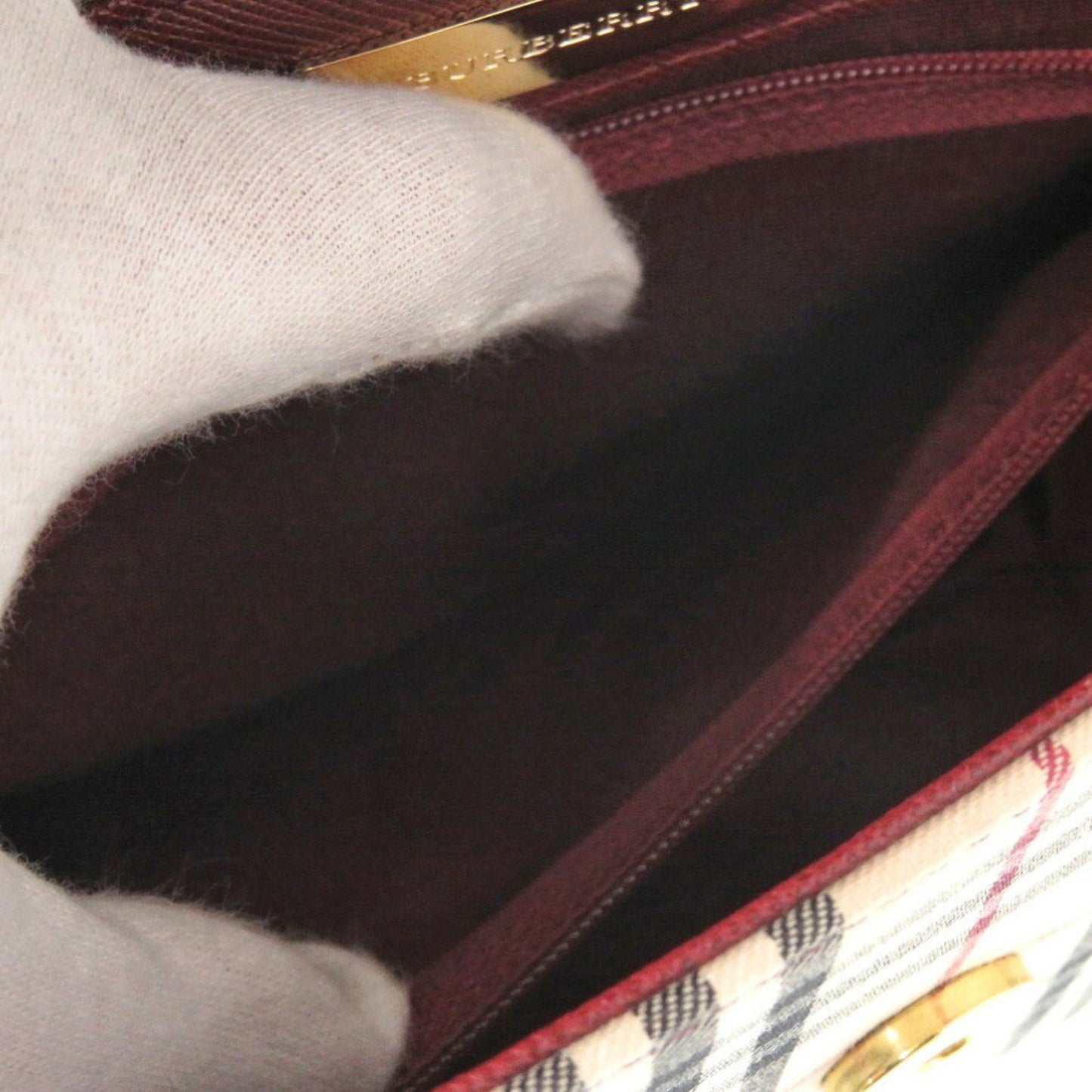 Burberry Nova Check, Beige, Canvas, shoulder