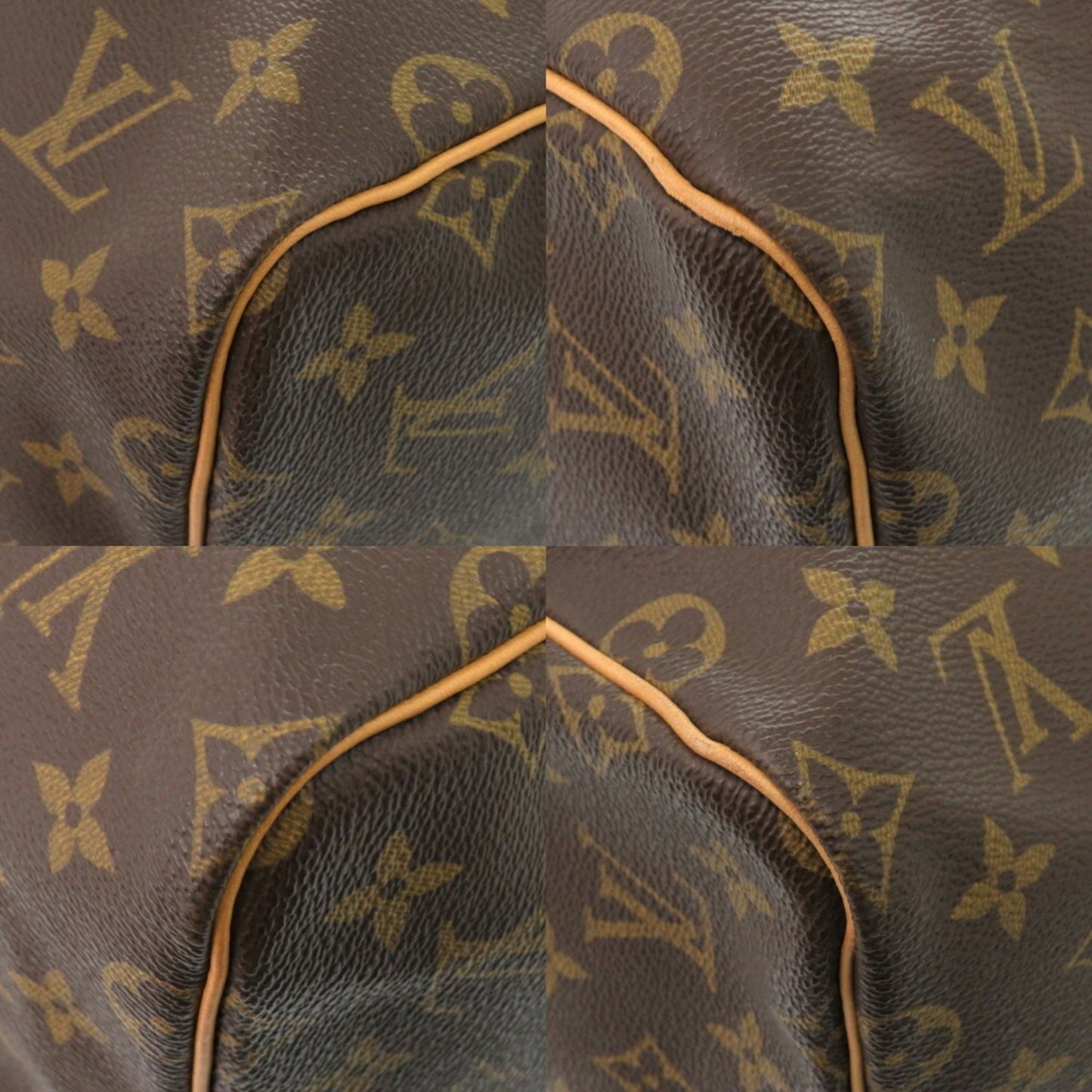 Louis Vuitton Keepall 55, Brown, Canvas, travel