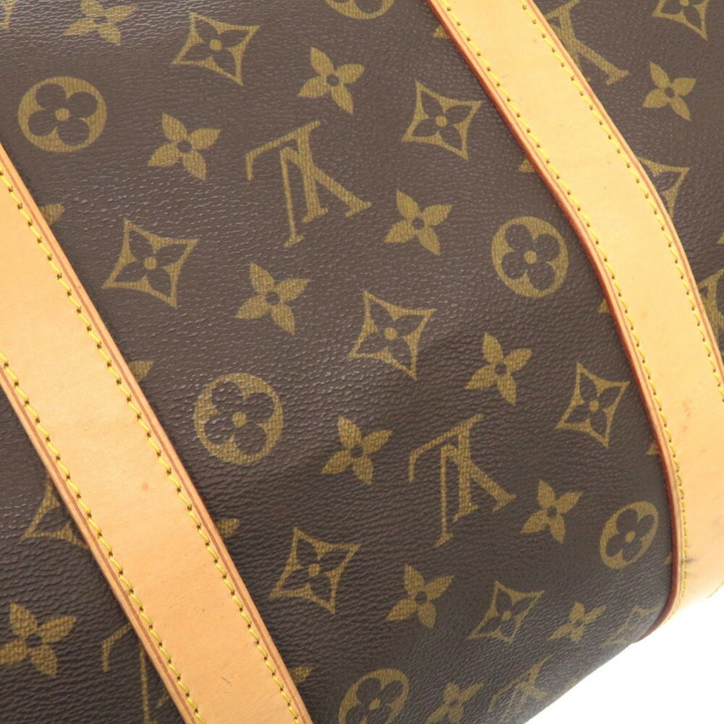 Louis Vuitton Keepall 55, Brown, Canvas, travel