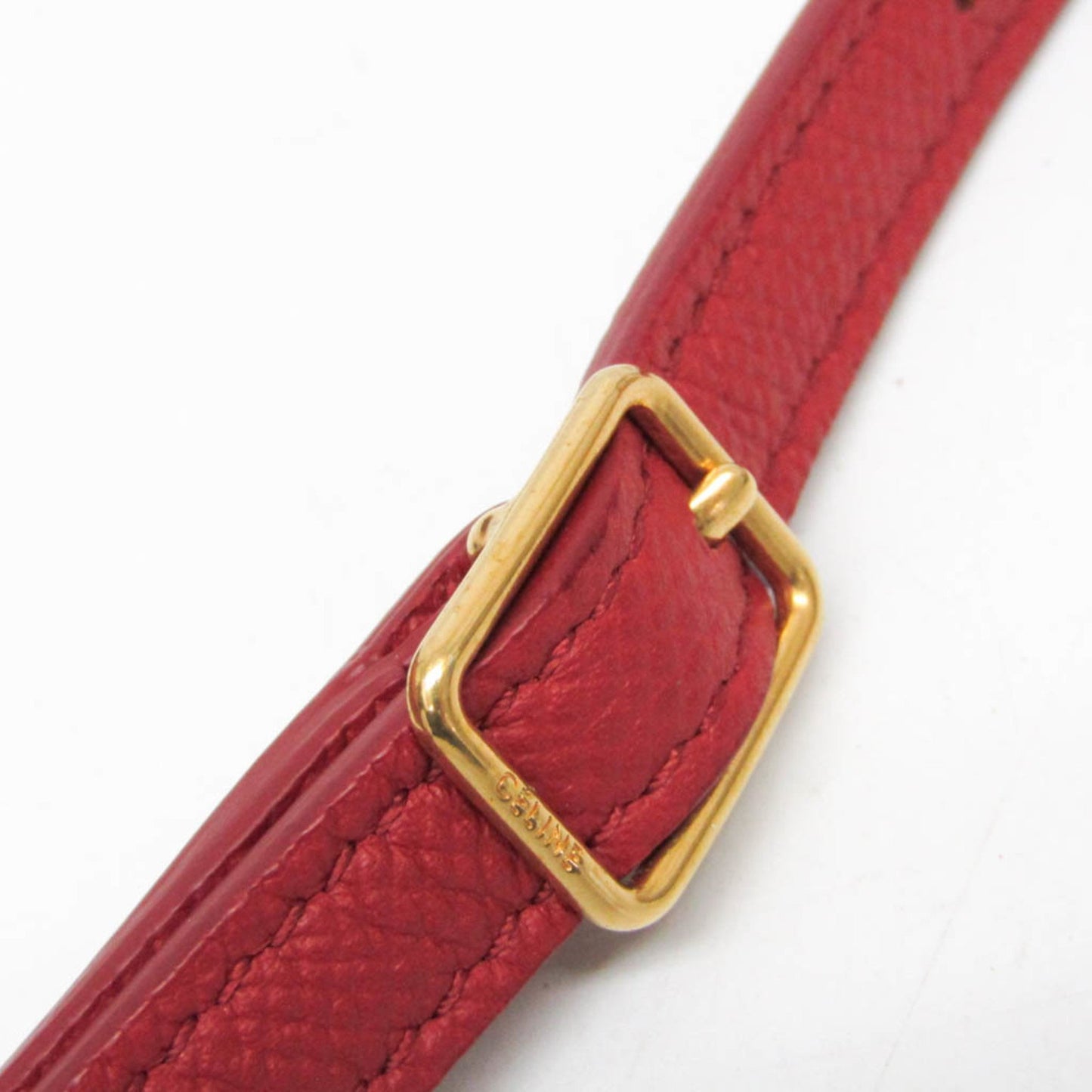 Céline Belt, Burgundy, Leather, handbag