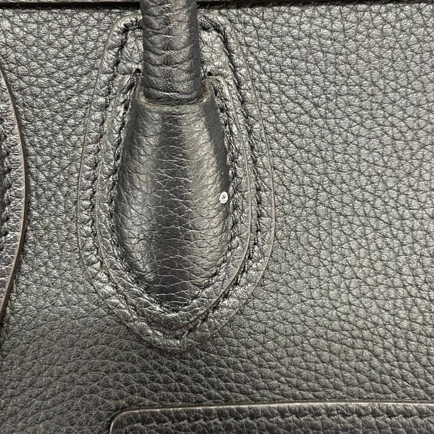 Céline Luggage, Black, Leather, handbag