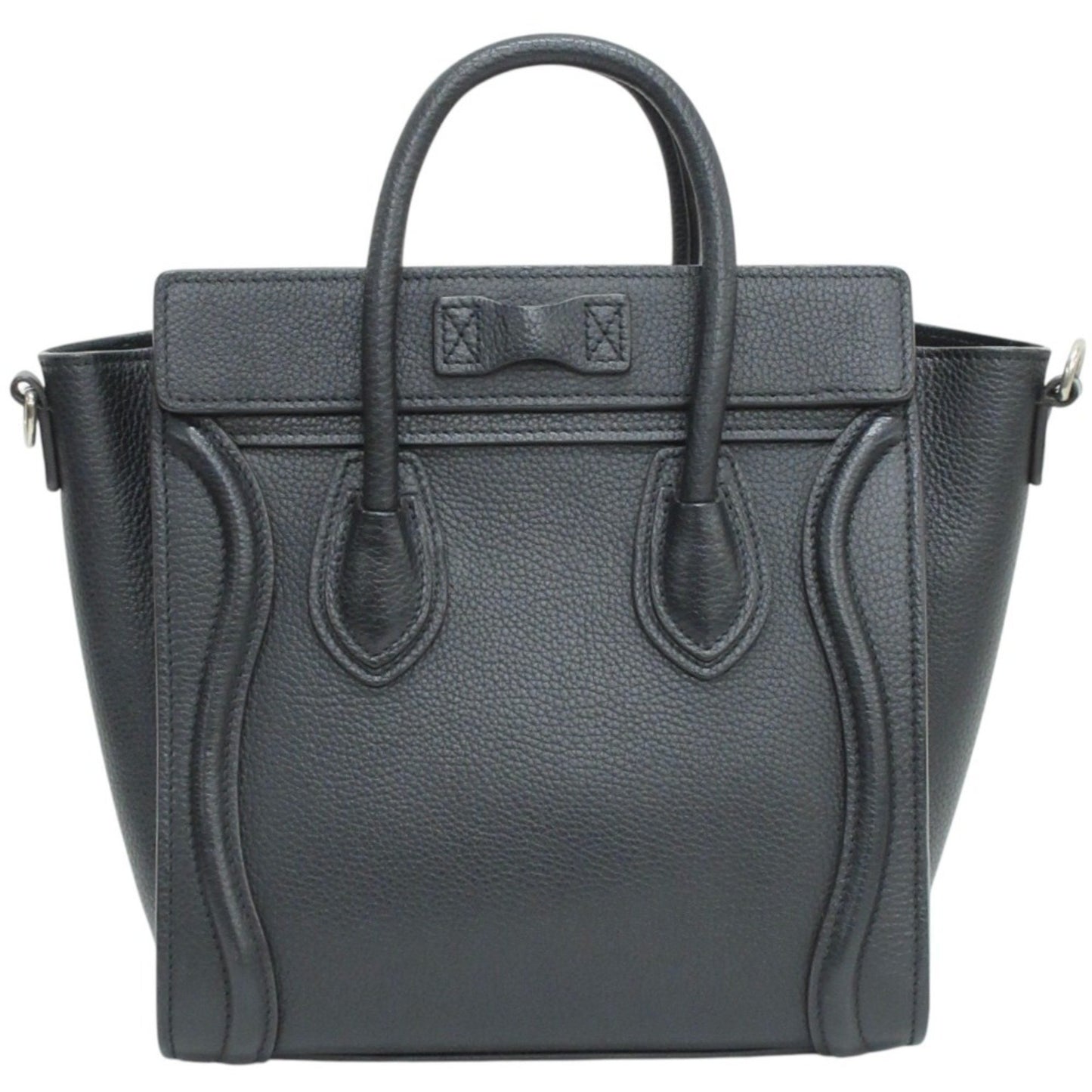 Céline Luggage, Black, Leather, handbag