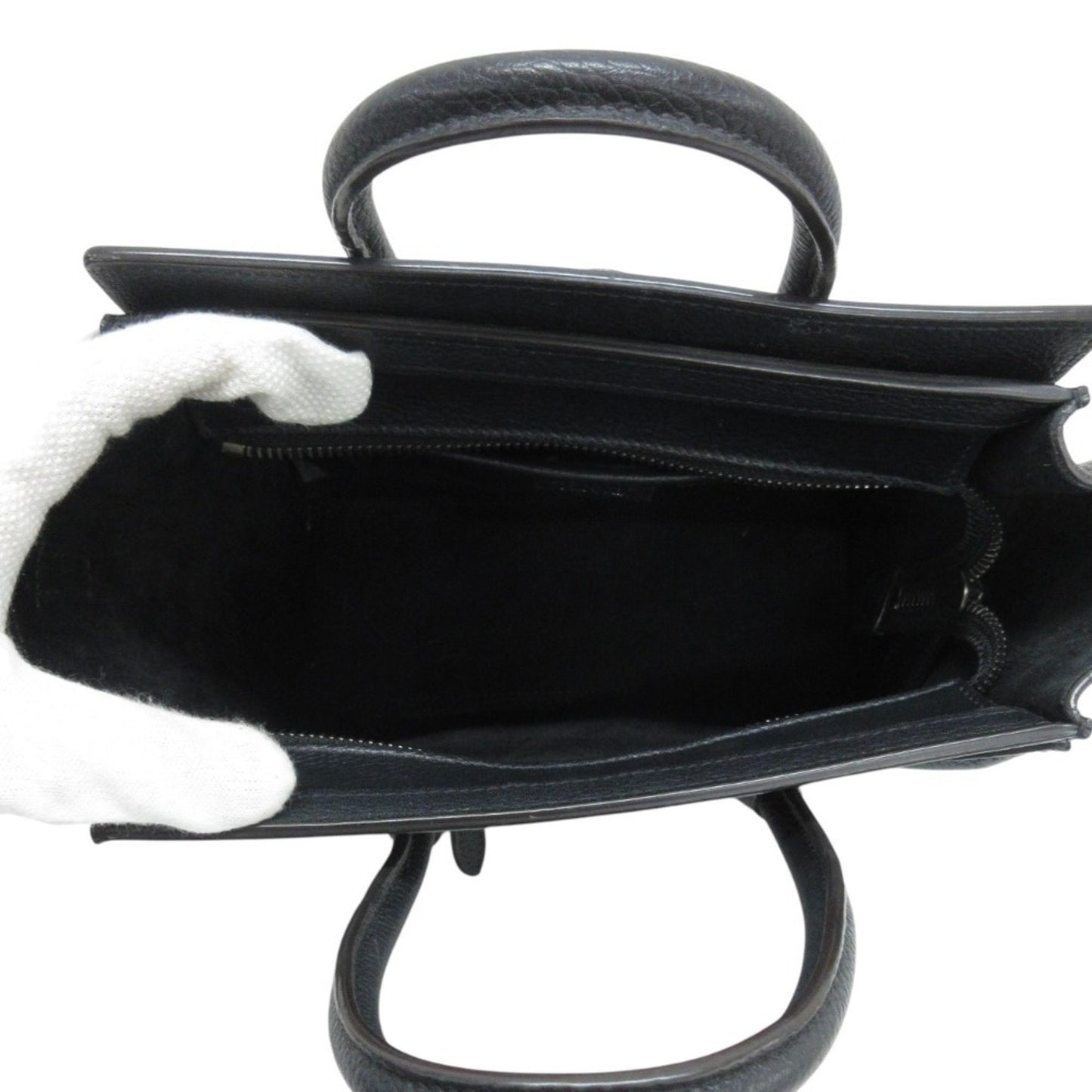 Céline Luggage, Black, Leather, handbag