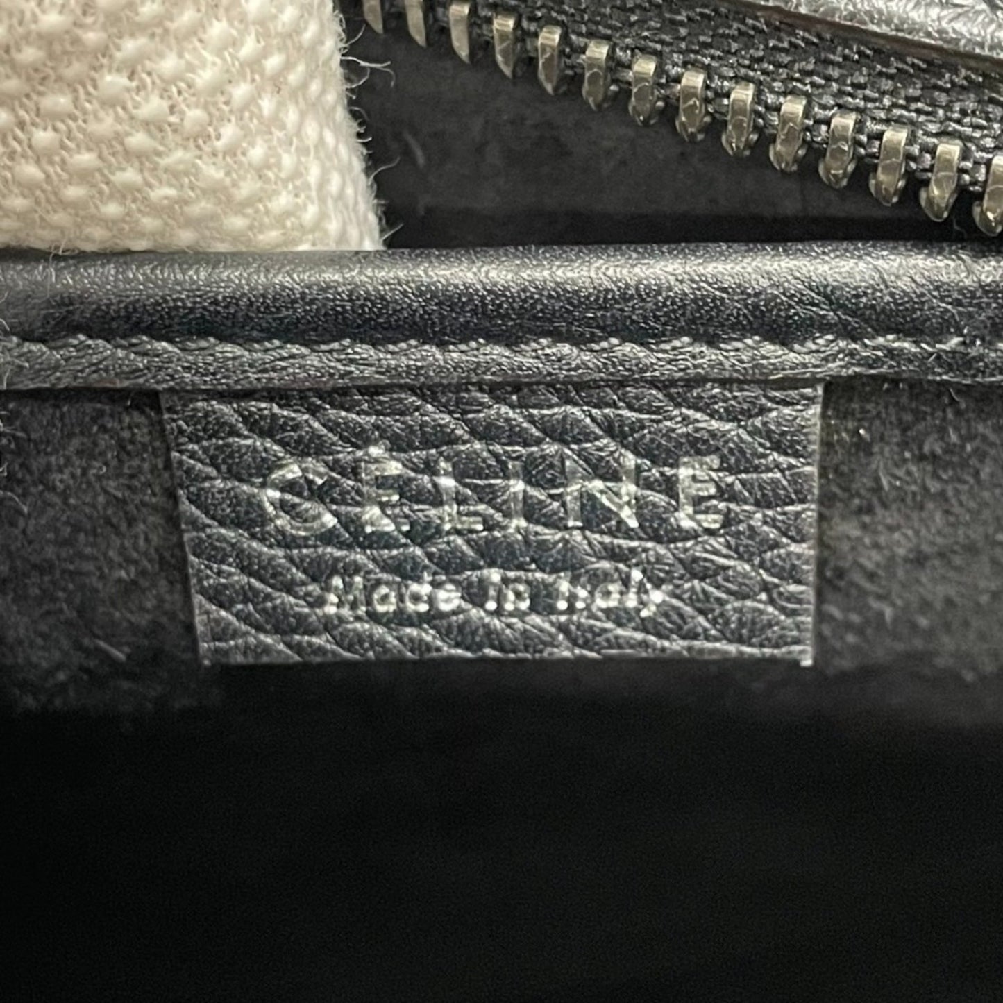 Céline Luggage, Black, Leather, handbag