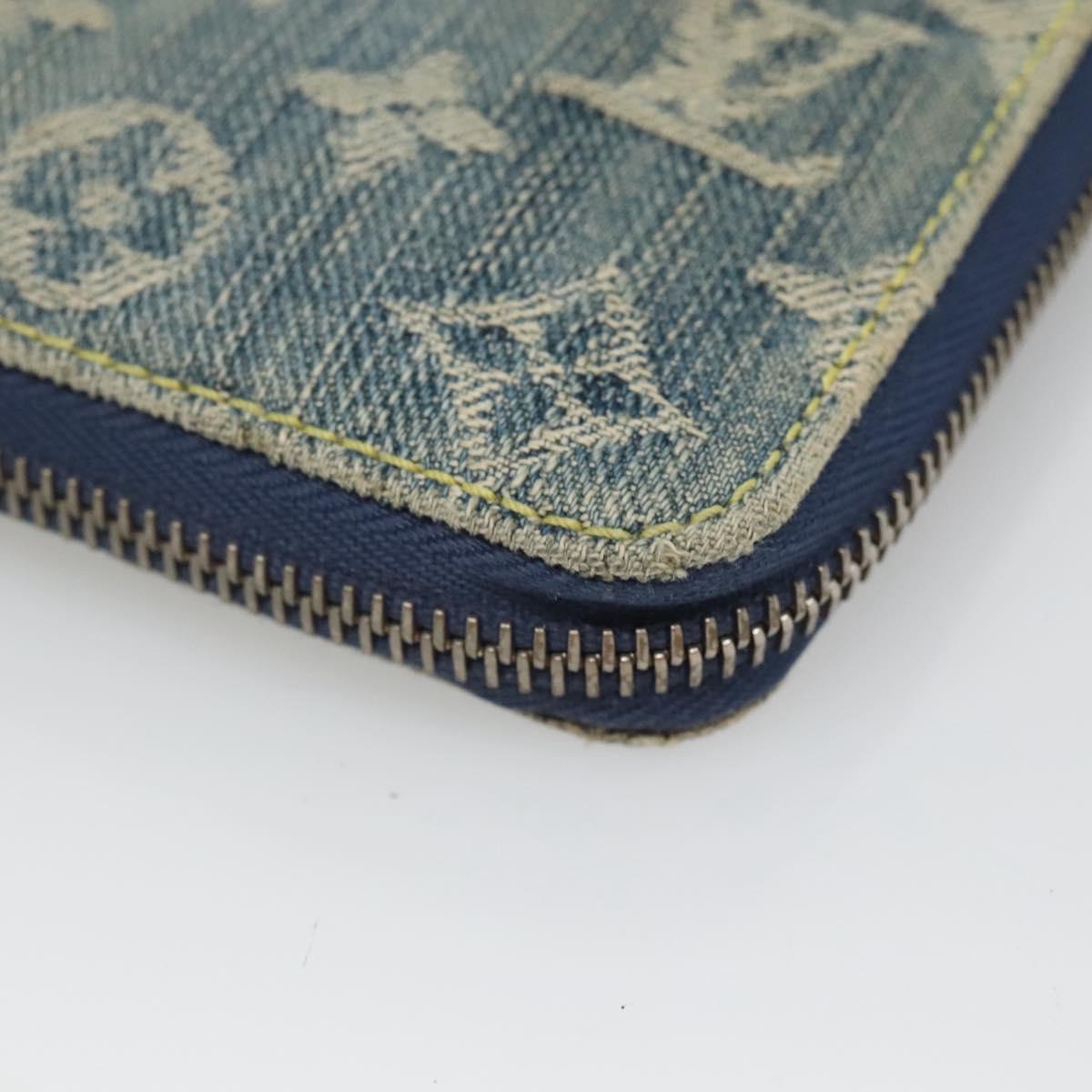 Louis Vuitton Zippy wallet, Blue, Denim - Jeans, wallet