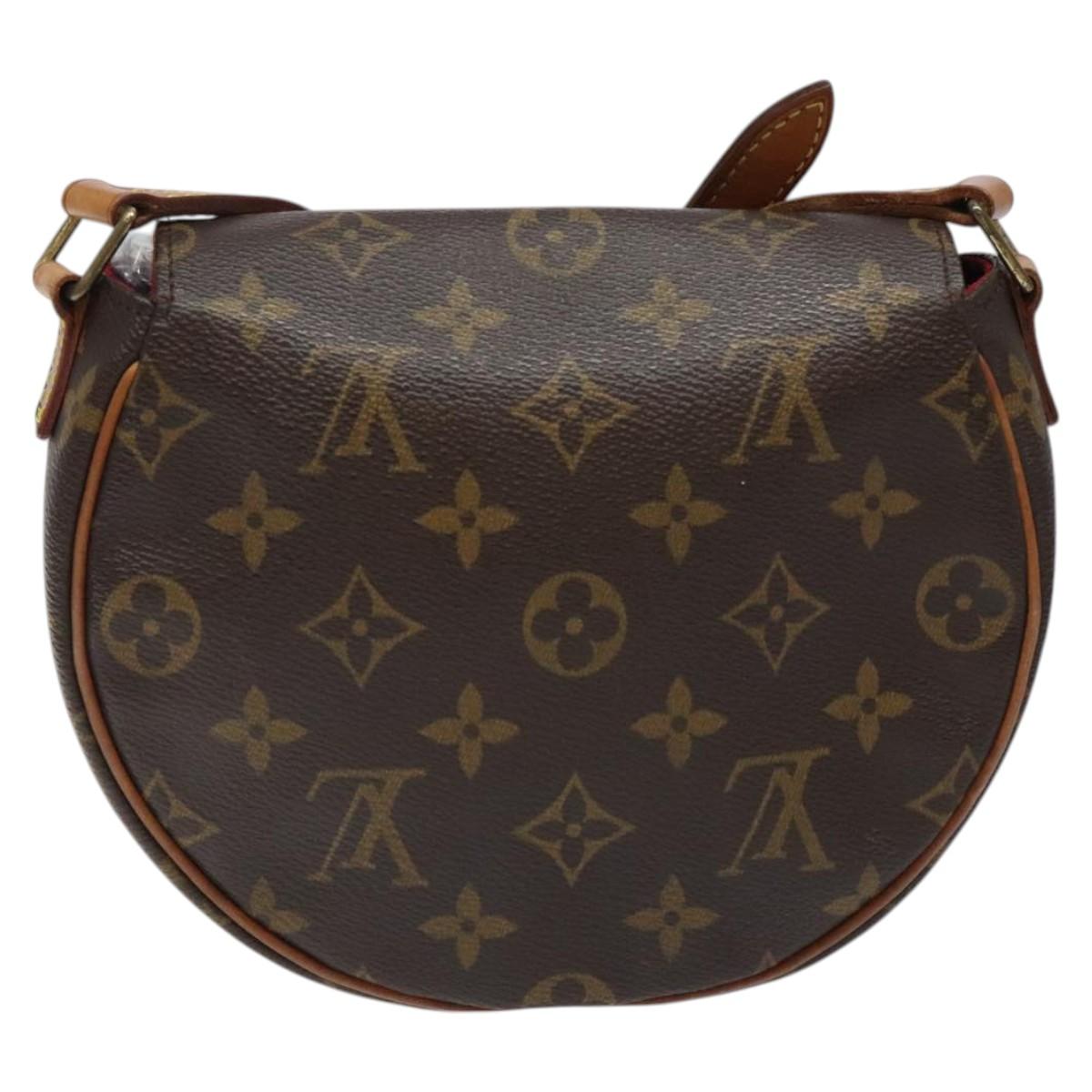 Louis Vuitton Tambourine, Brown, Canvas, shoulder