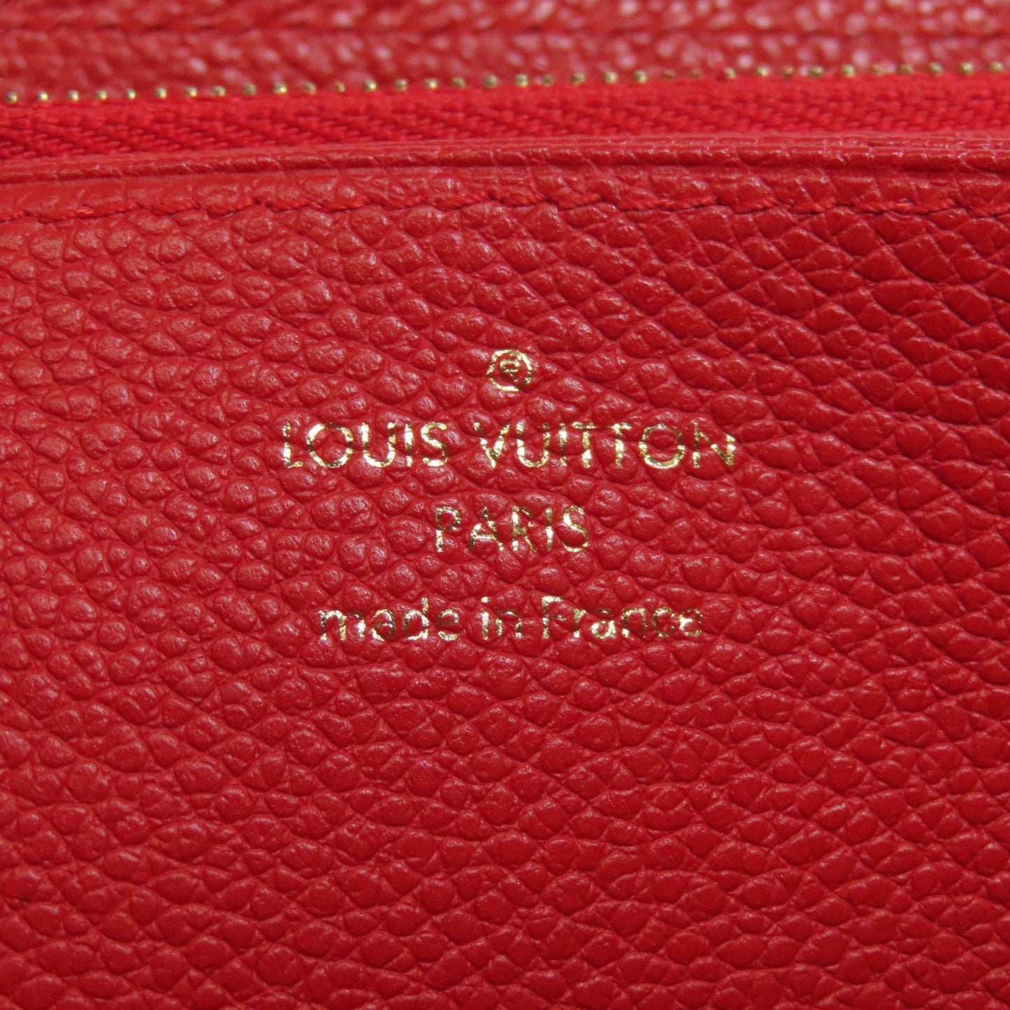 Louis Vuitton Zippy wallet, Red, Leather, wallet