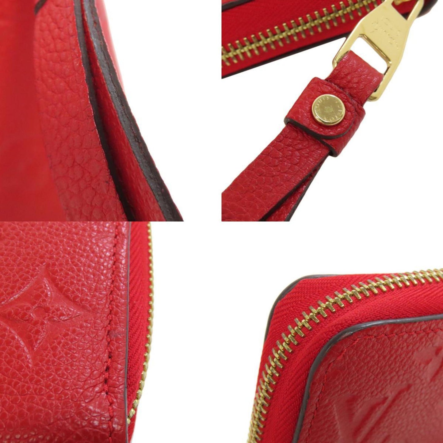 Louis Vuitton Zippy wallet, Red, Leather, wallet