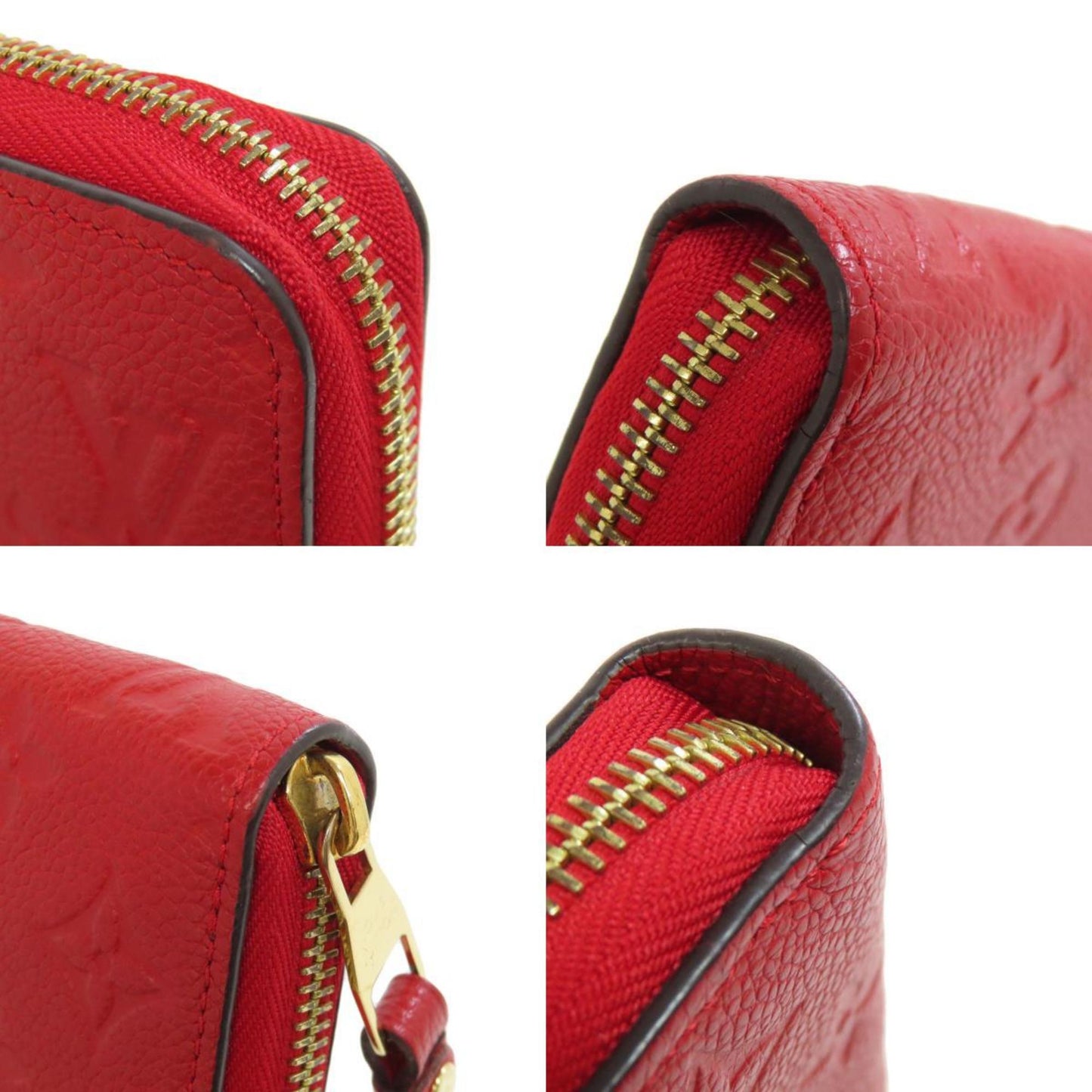 Louis Vuitton Zippy wallet, Red, Leather, wallet