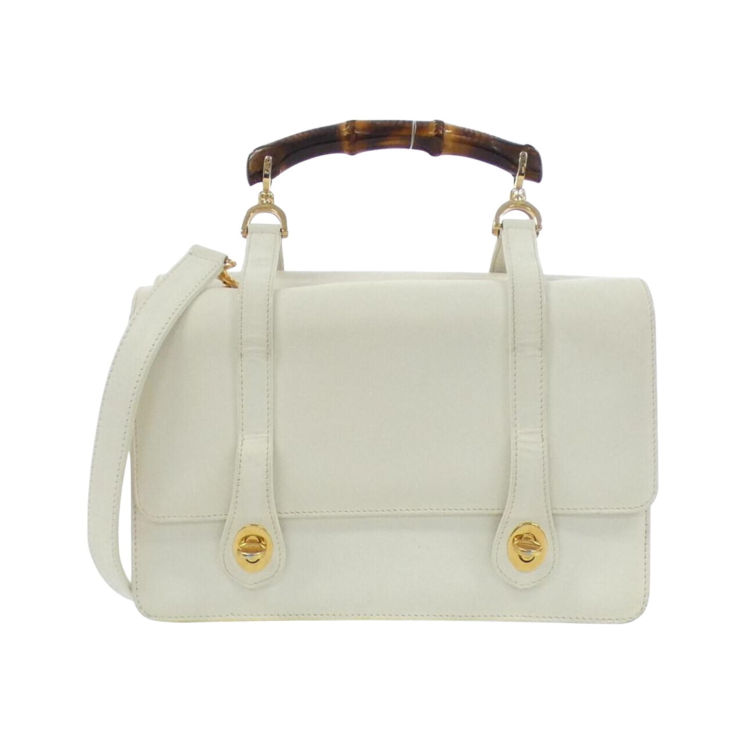 Gucci, White, Leather, handbag