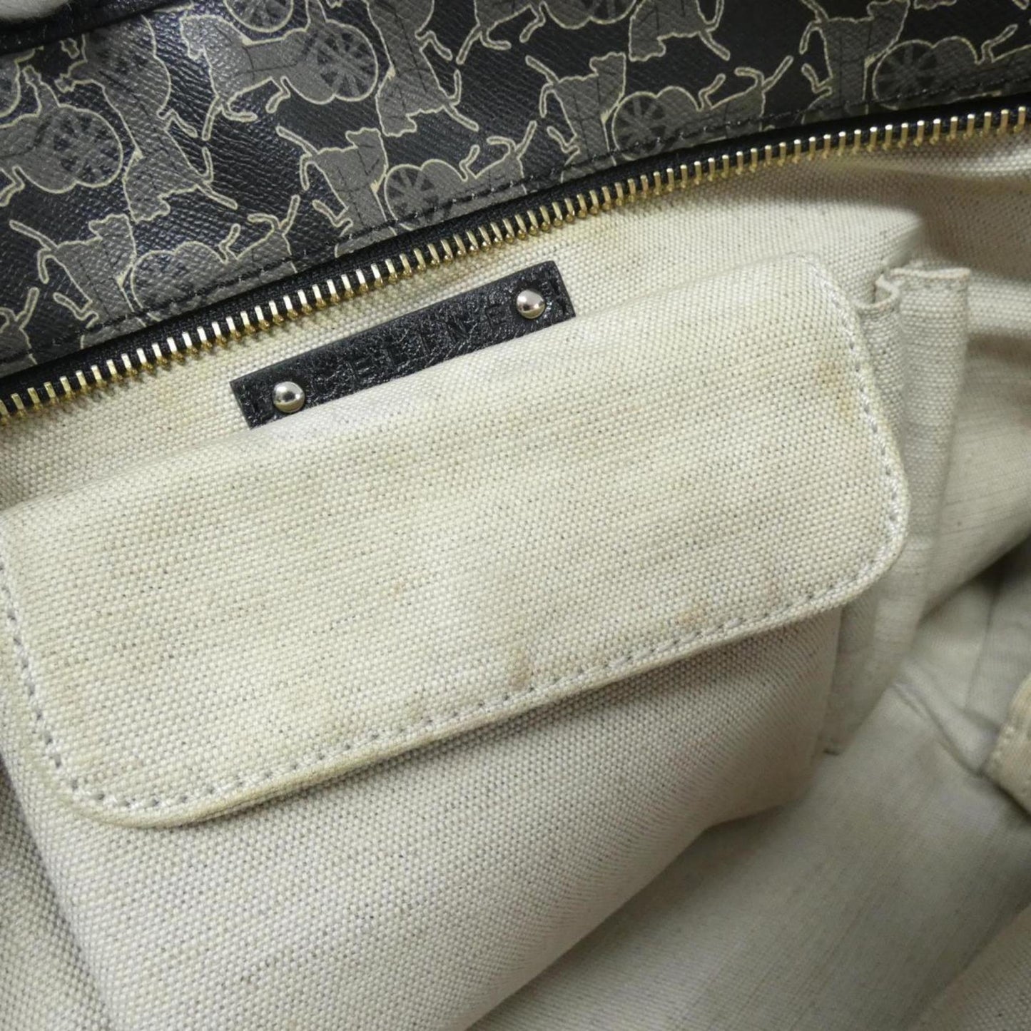 Céline, Black, Canvas, handbag