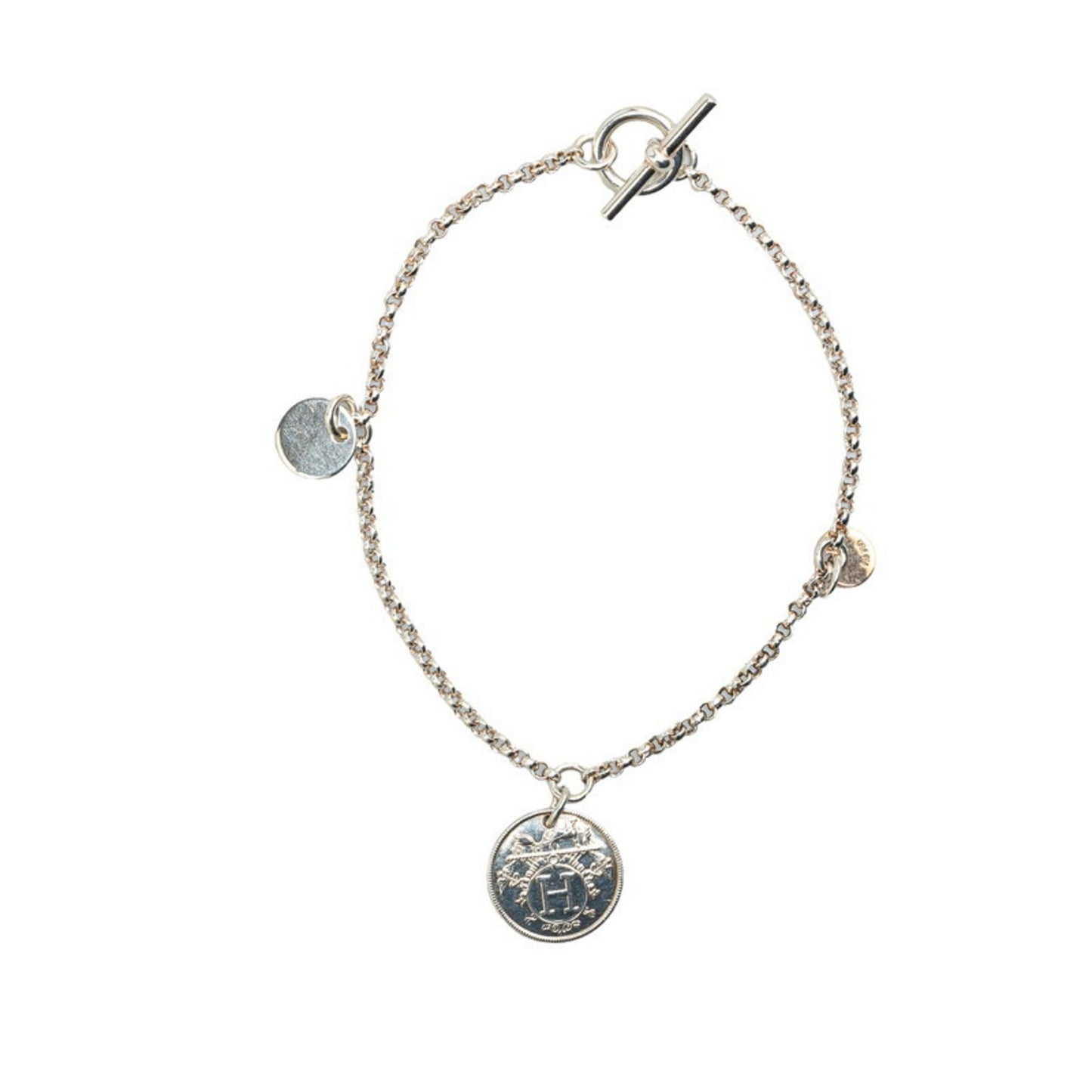 Hermès Ex-Libris, Silver, Silver, bracelet
