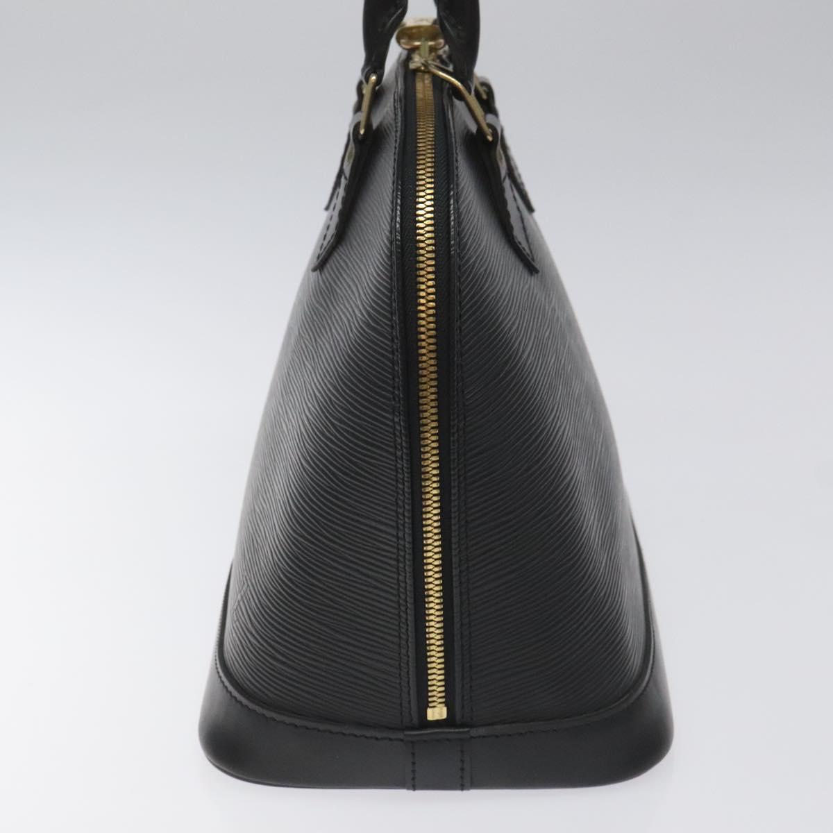 Louis Vuitton Alma, Black, Leather, handbag