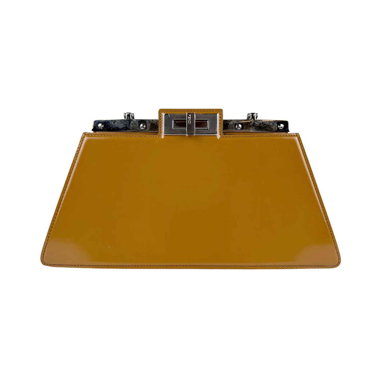 Fendi Peekaboo Mini Pocket, Brown, Leather, shoulder