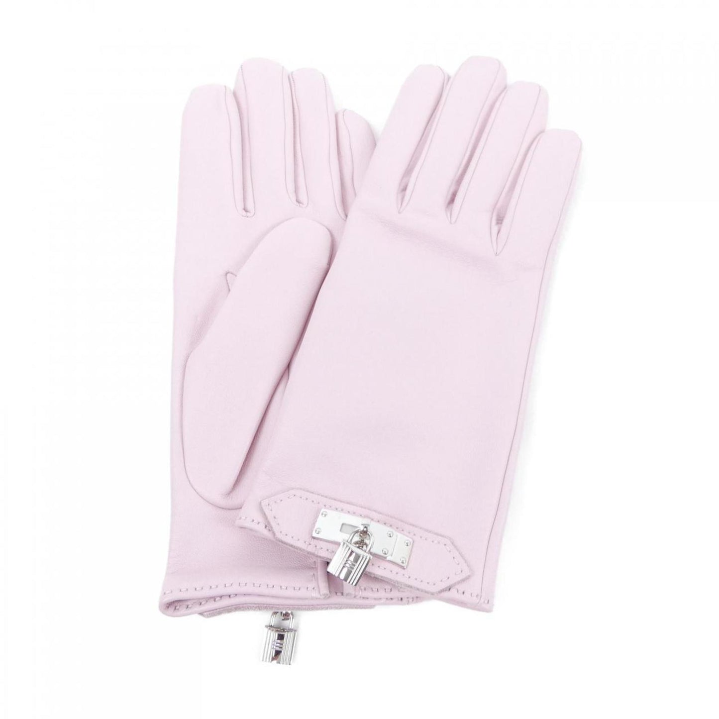 Hermès Kelly, Pink, Leather, gloves