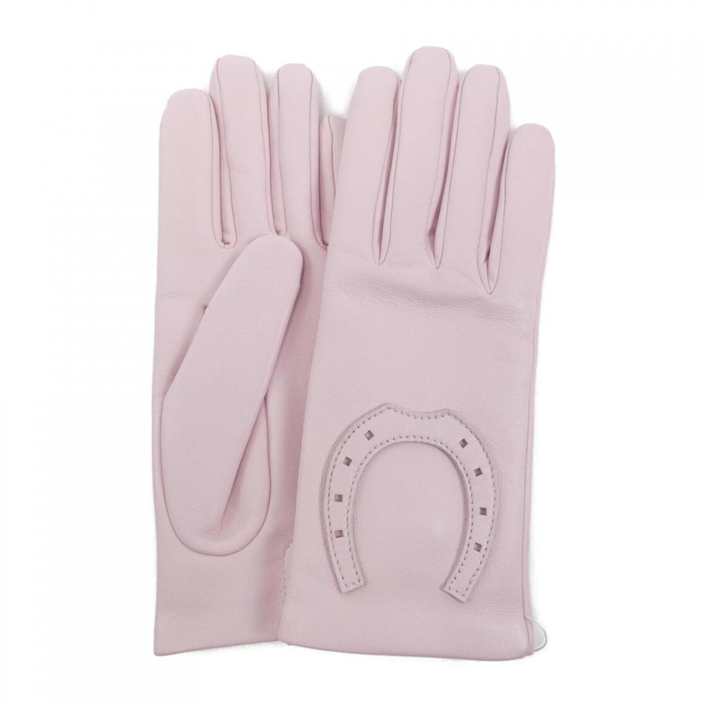 Hermès --, Pink, Leather, gloves