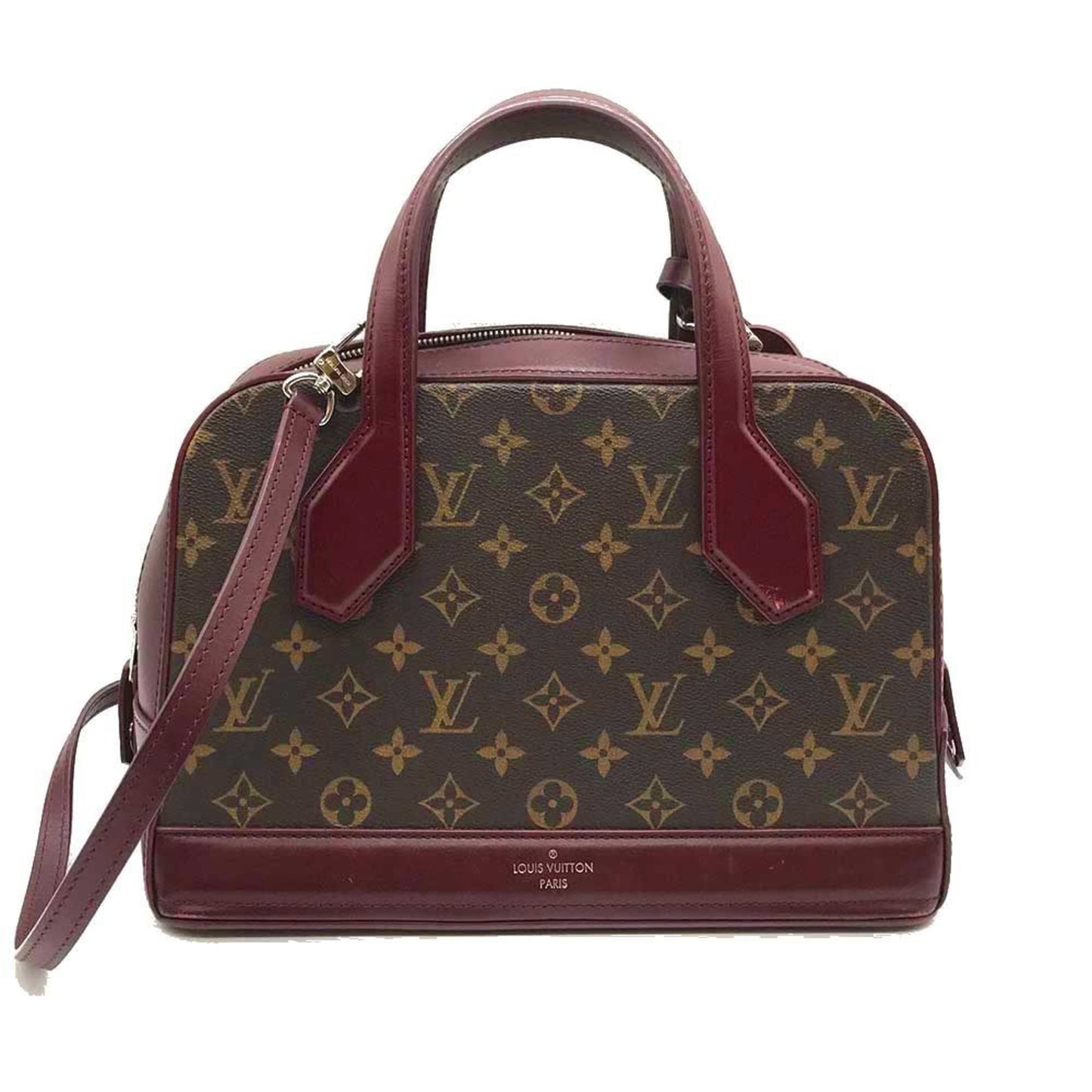 Louis Vuitton Dora, Brown, Canvas, handbag