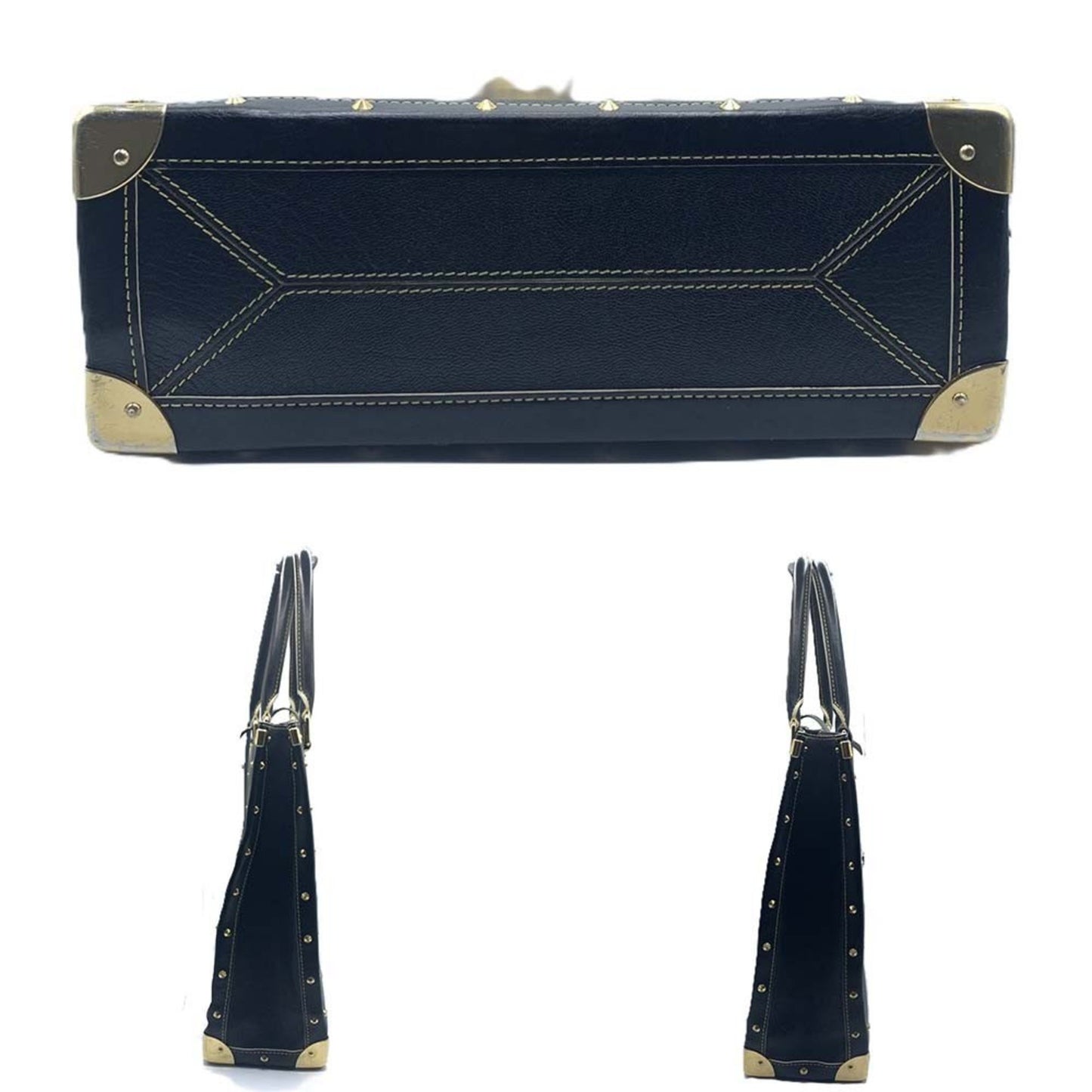 Louis Vuitton Fabuleux, Black, Leather, handbag