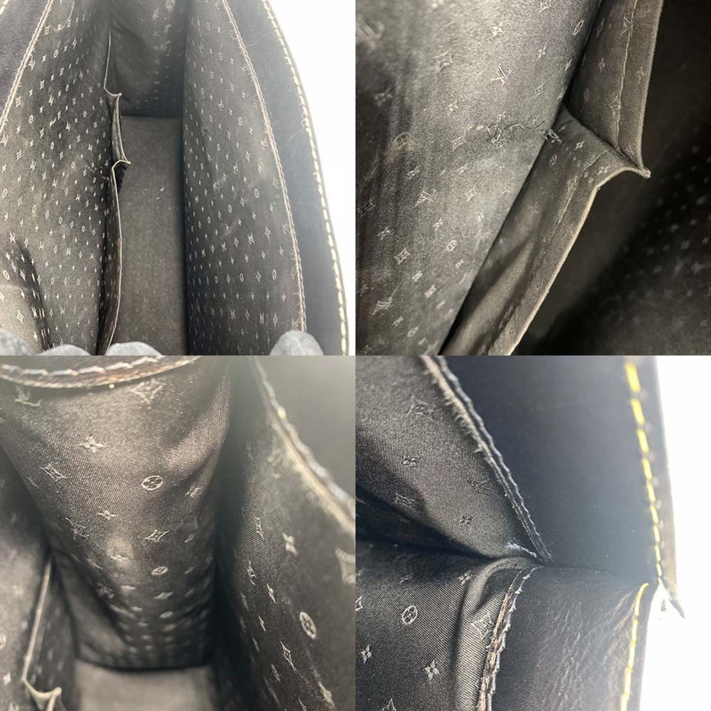 Louis Vuitton Fabuleux, Black, Leather, handbag