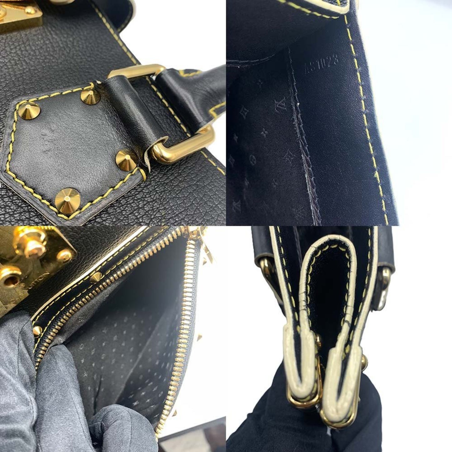 Louis Vuitton Fabuleux, Black, Leather, handbag