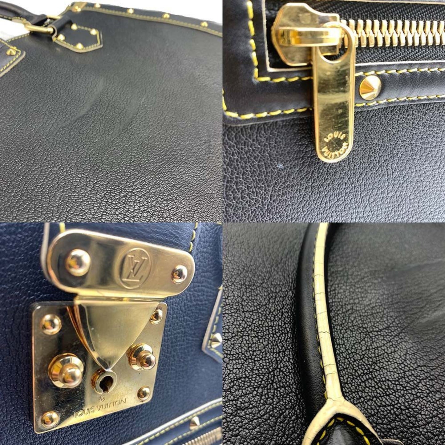 Louis Vuitton Fabuleux, Black, Leather, handbag