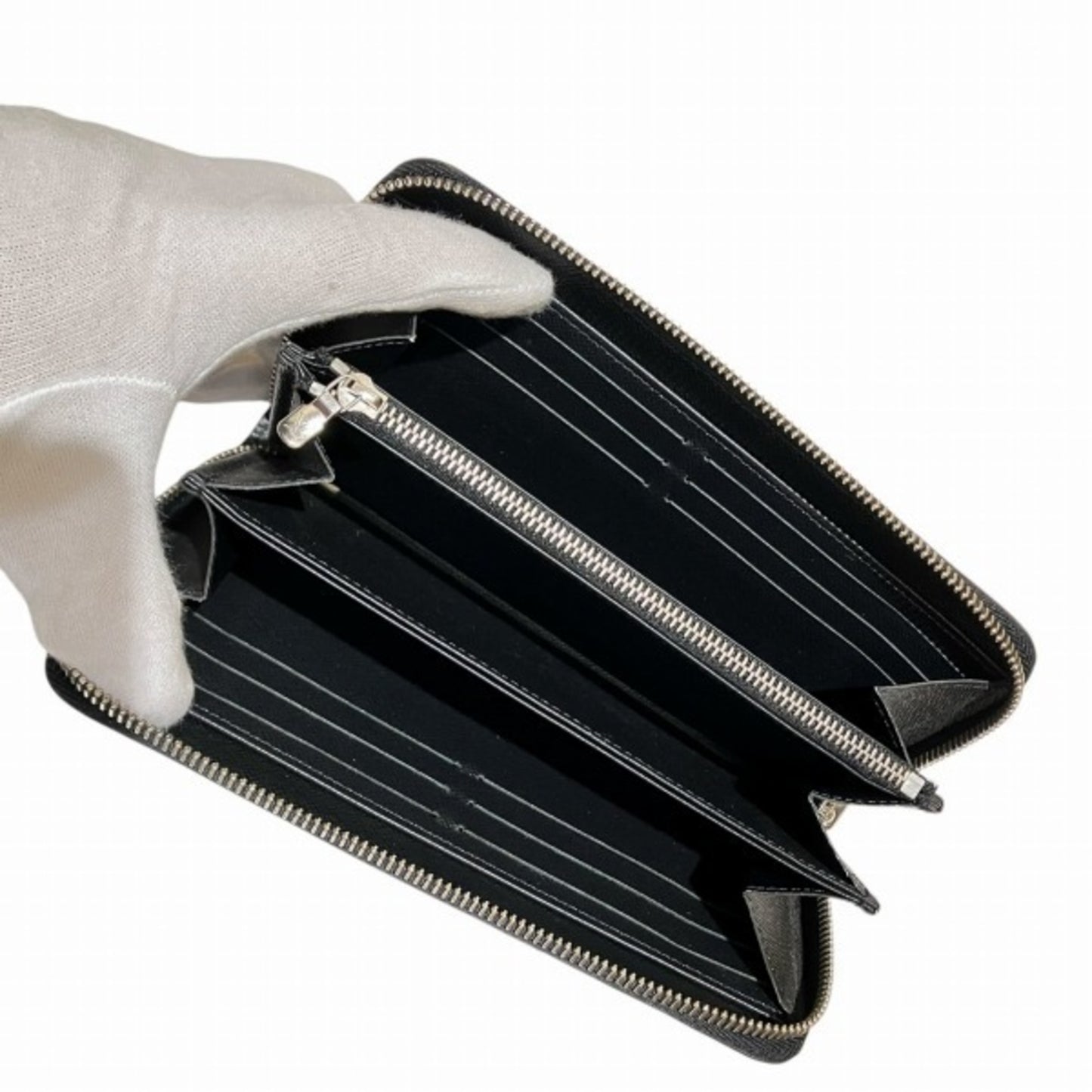 Louis Vuitton Zippy wallet, Black, Leather, wallet