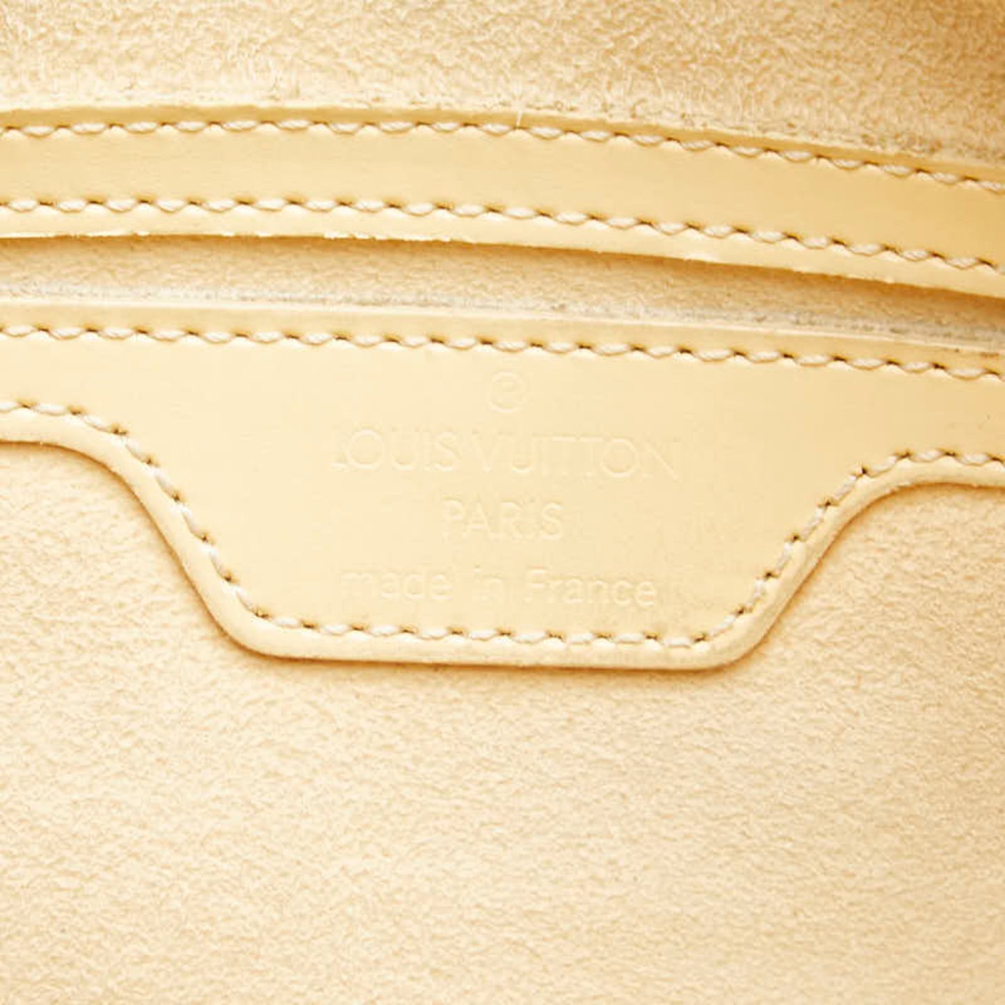 Louis Vuitton Soufflot, Beige, Leather, handbag