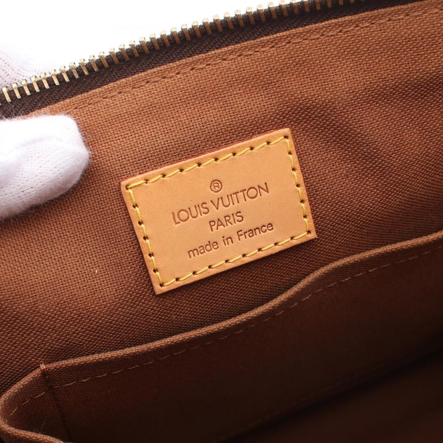 Louis Vuitton Popincourt, Brown, Canvas, tote