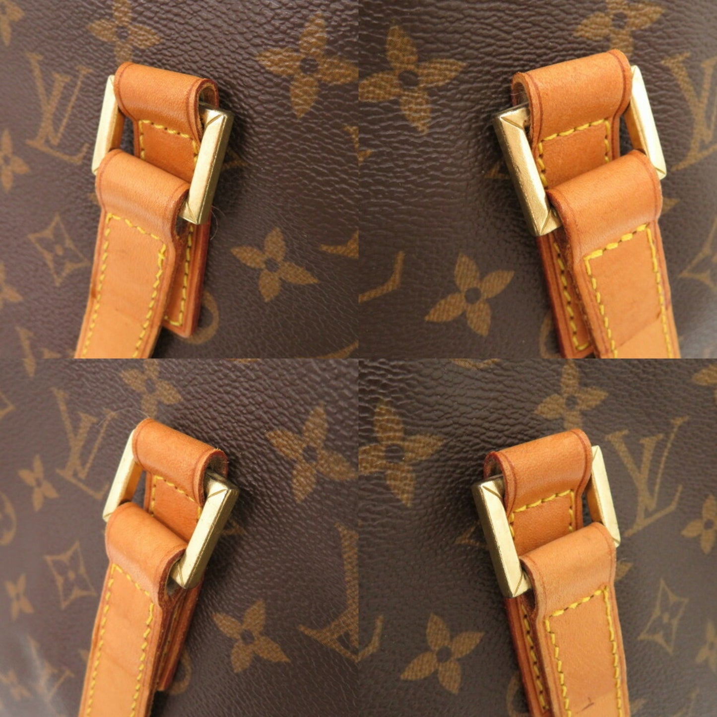 Louis Vuitton Mezzo, Brown, Canvas, tote