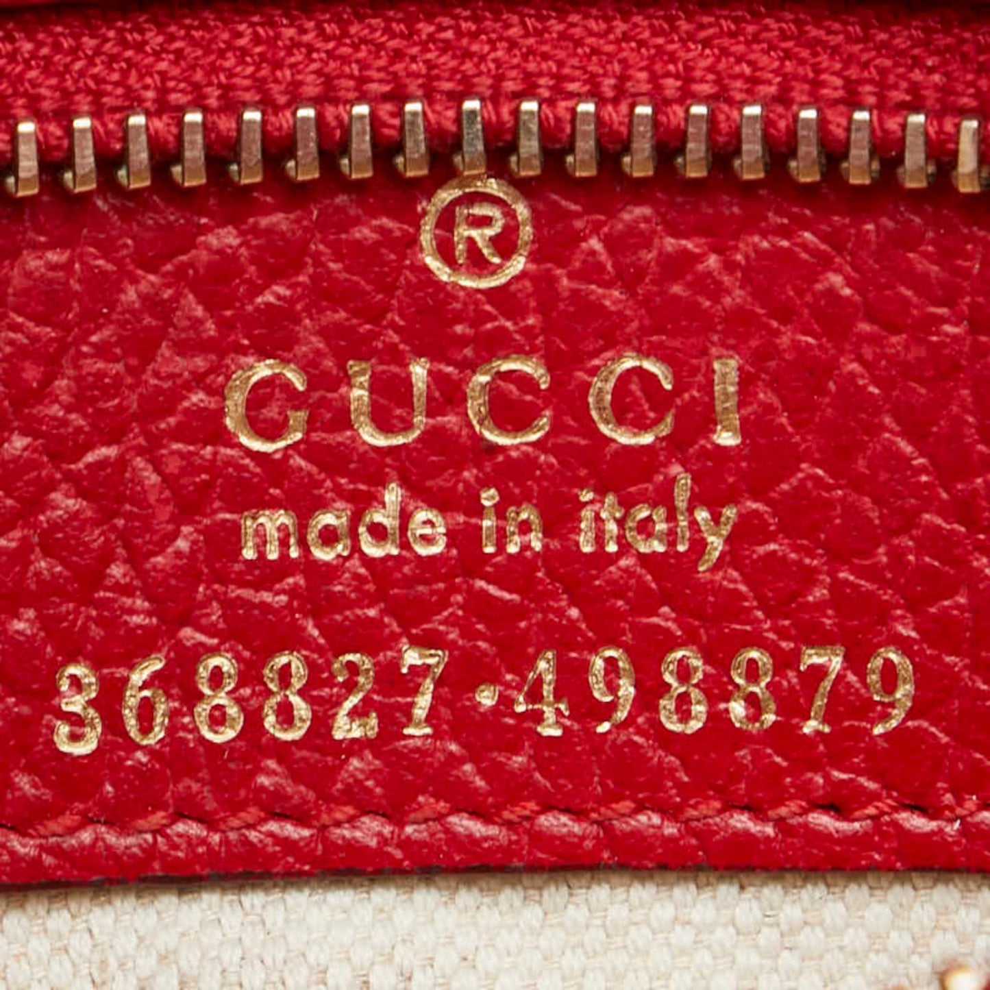 Gucci Swing, Red, Leather, handbag