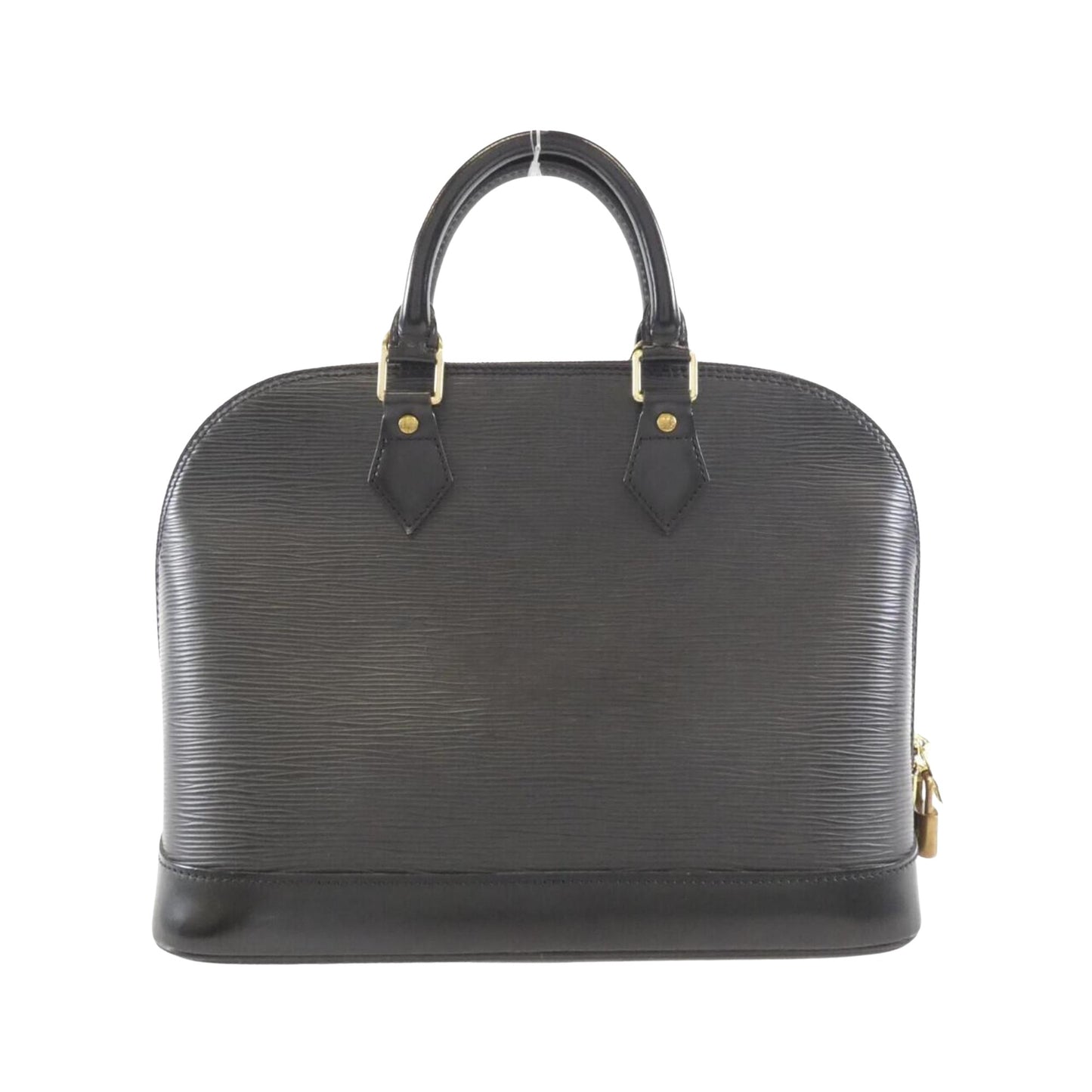 Louis Vuitton Alma, Black, Leather, handbag