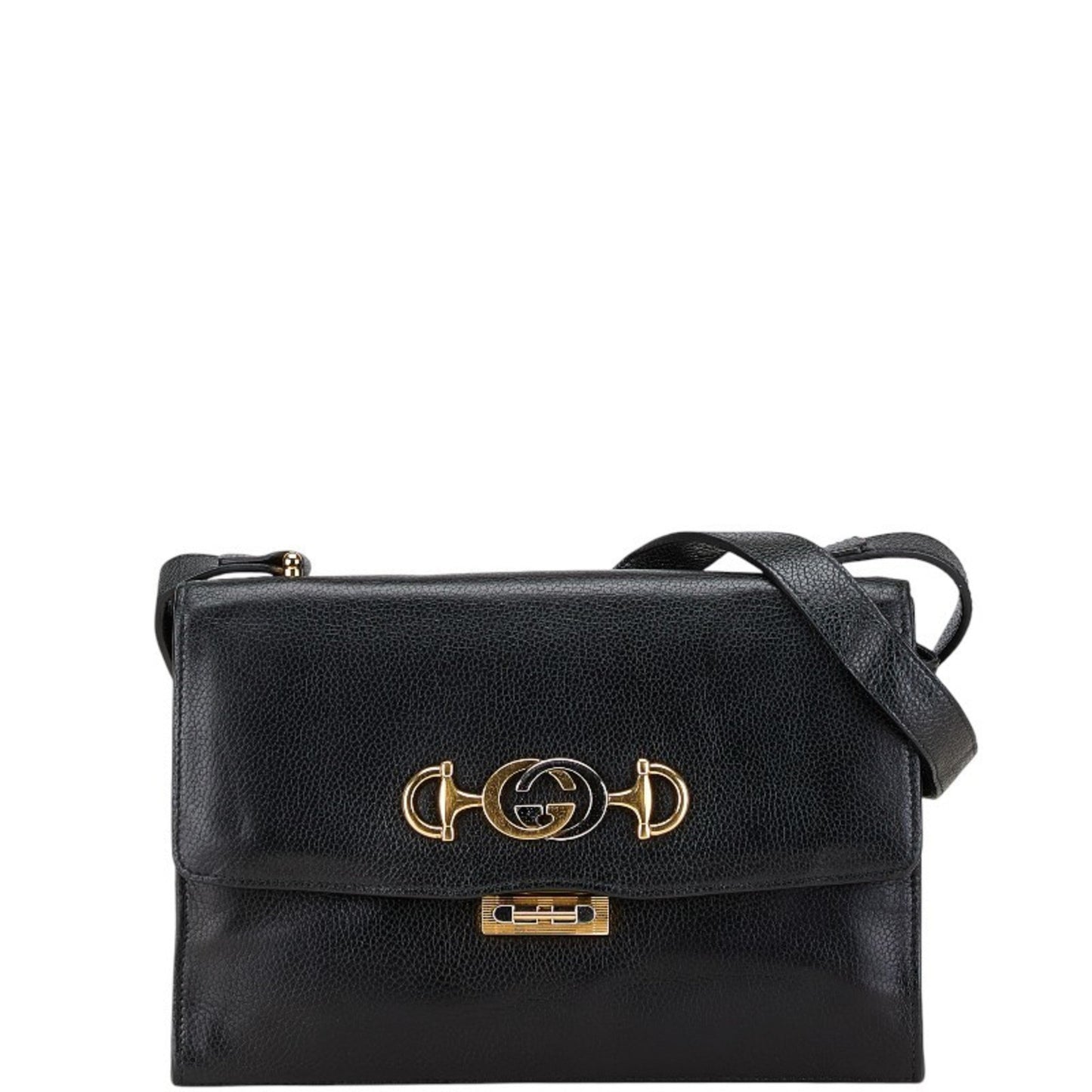 Gucci Zumi, Black, Leather, shoulder