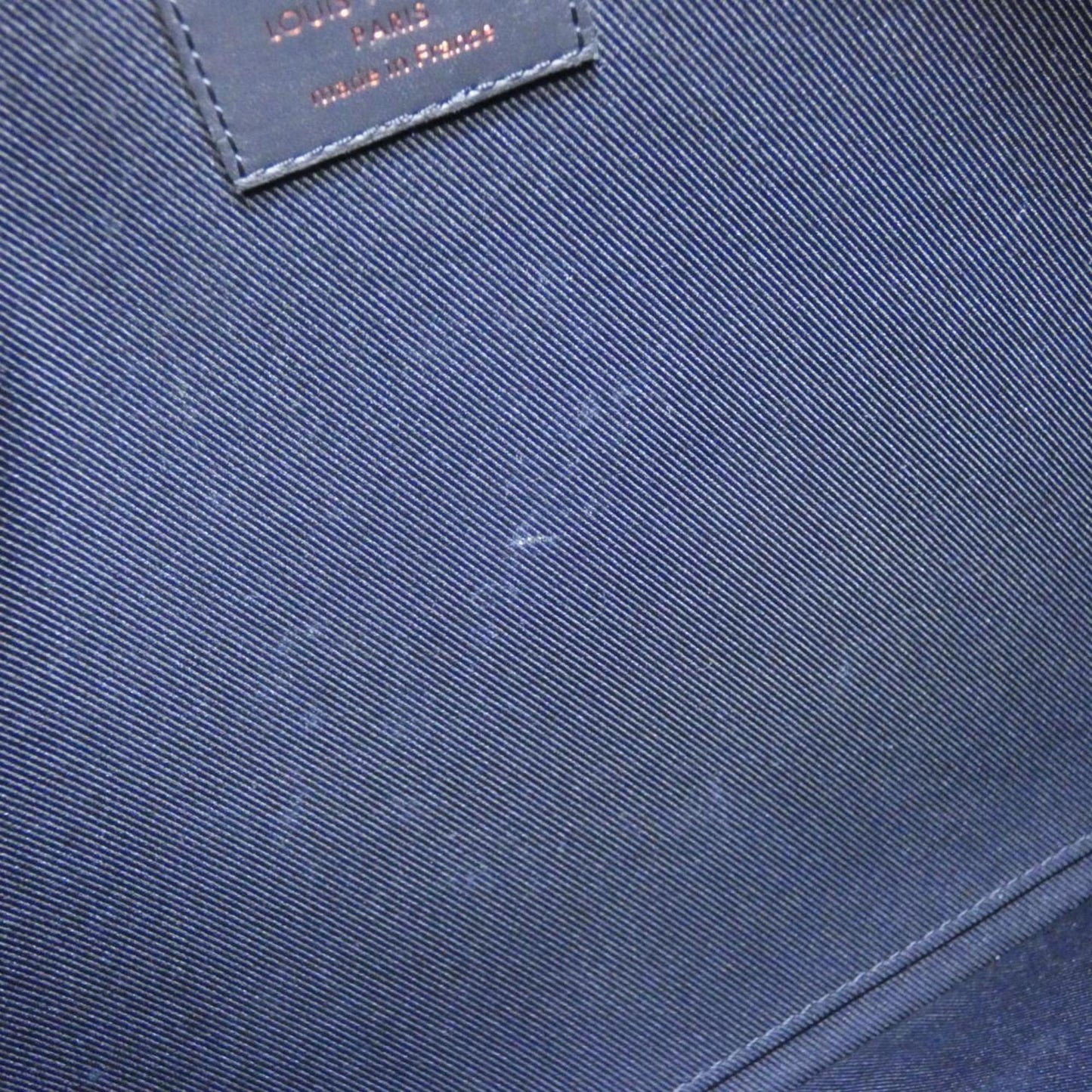 Louis Vuitton Apollo Pochette, Navy, Canvas, clutch